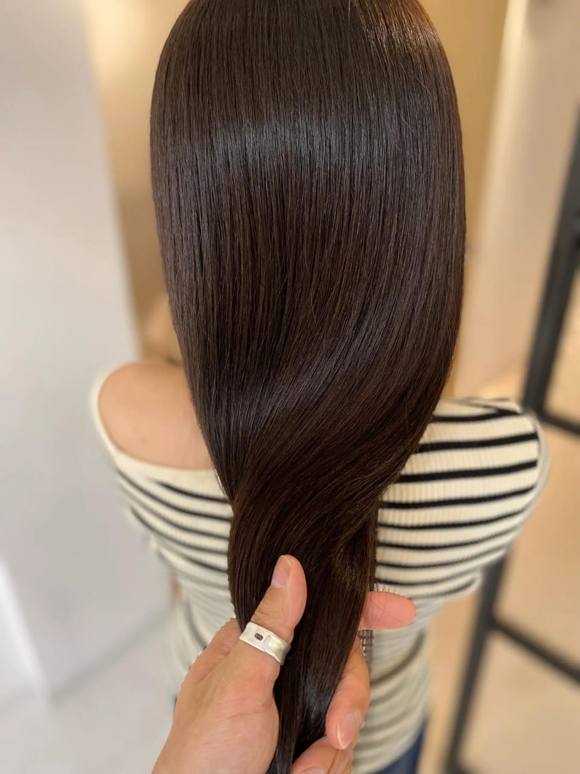 ロング カラー トリートメント 平田 健一のヘアスタイル