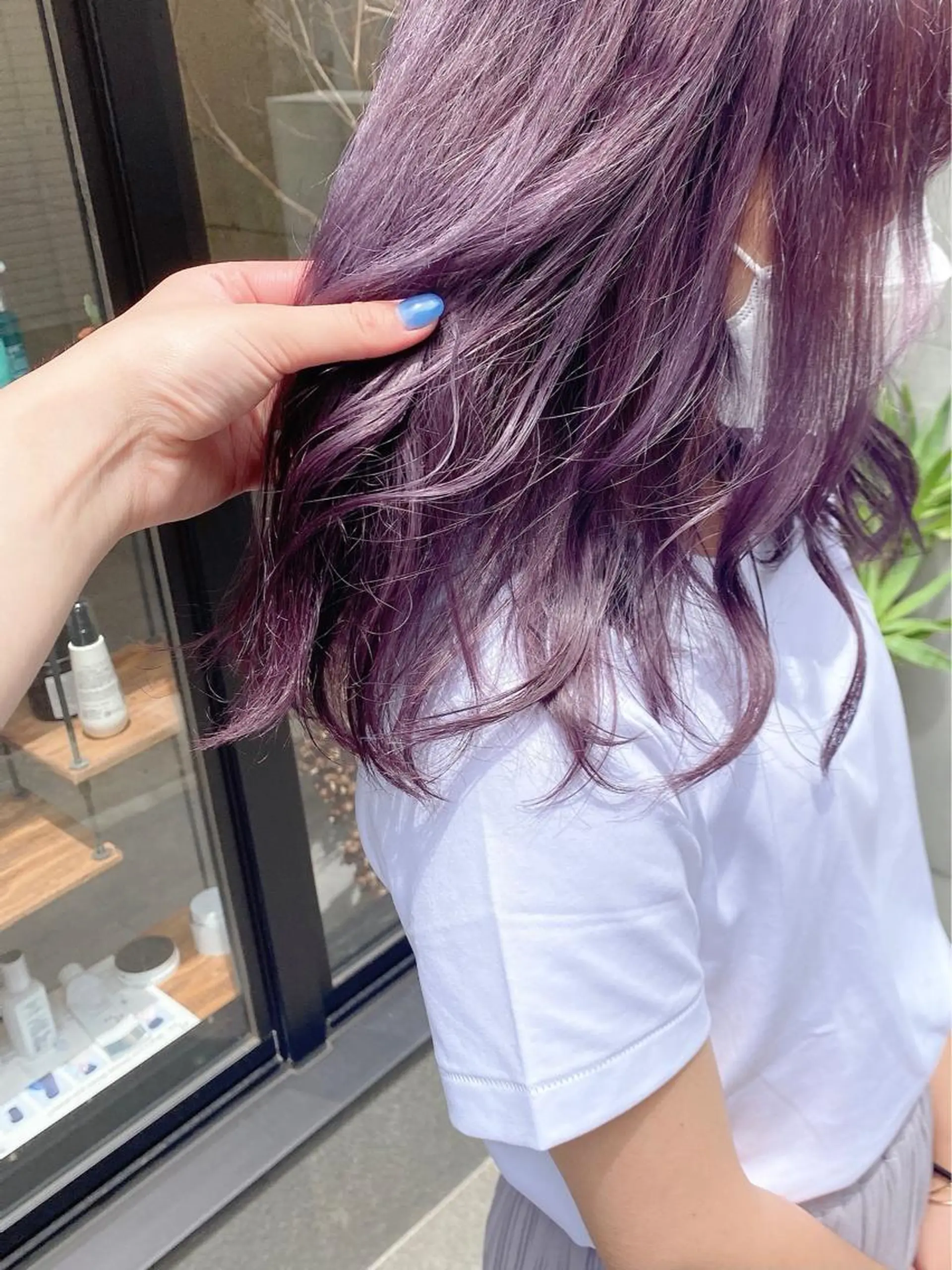 ミディアム カラー カシス kaho🧸 / 大人styleのヘアスタイル