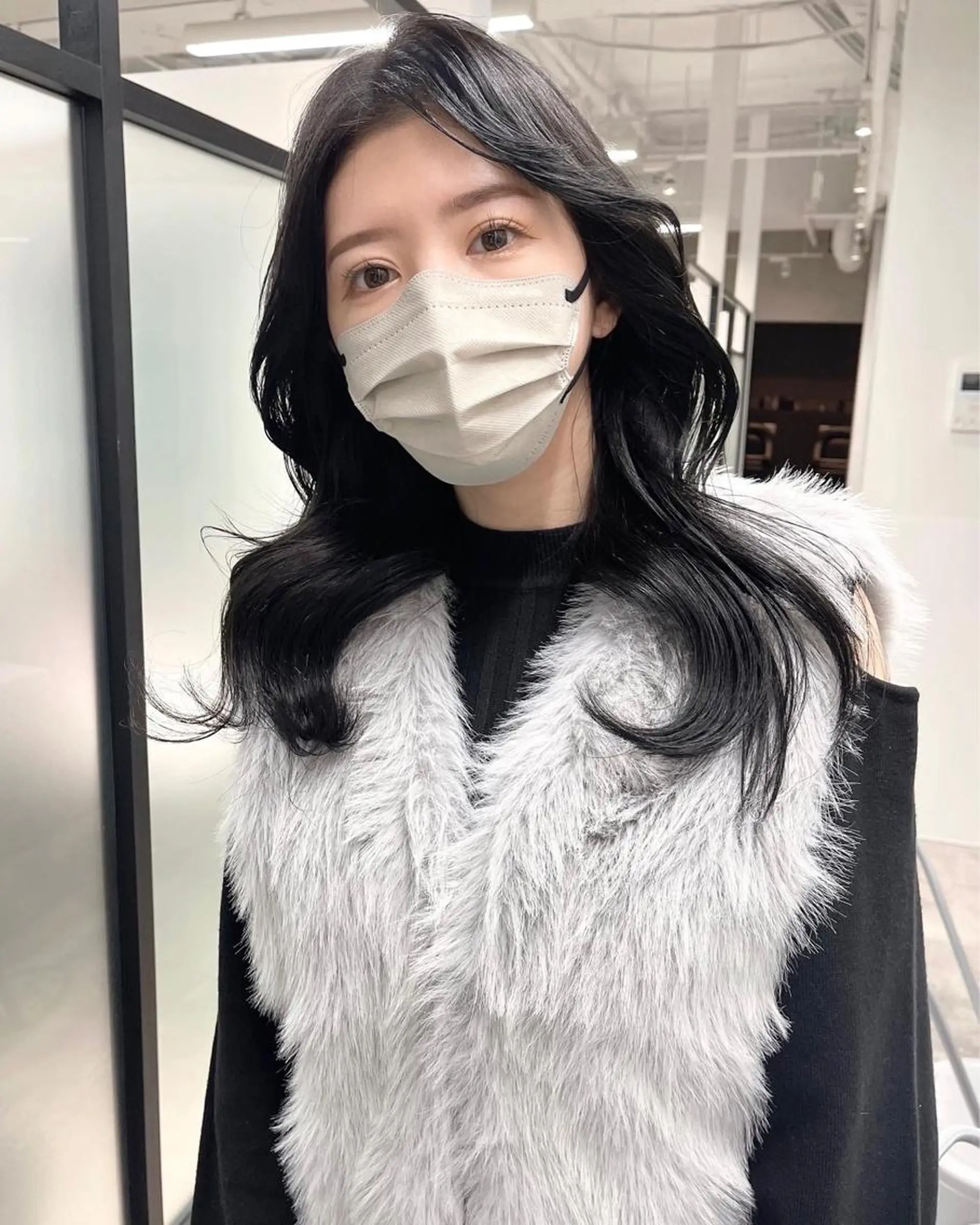 ロング 韓国風ヘア レイヤーカット カット ヘアカラー トリートメント 韓国レイヤーカット 髪質改善▫️水野有真のヘアスタイル