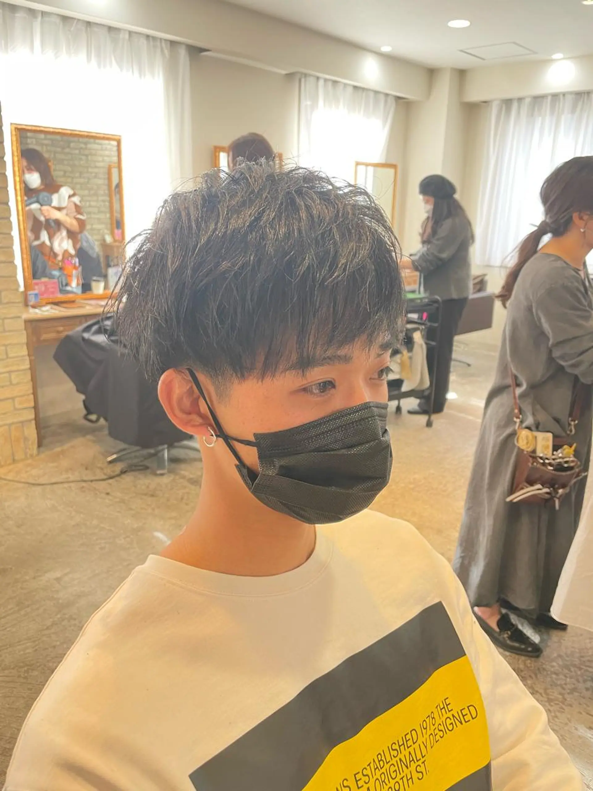 ショート メンズ ヘアセット 髪質改善特化 🫧松野力也のヘアスタイル