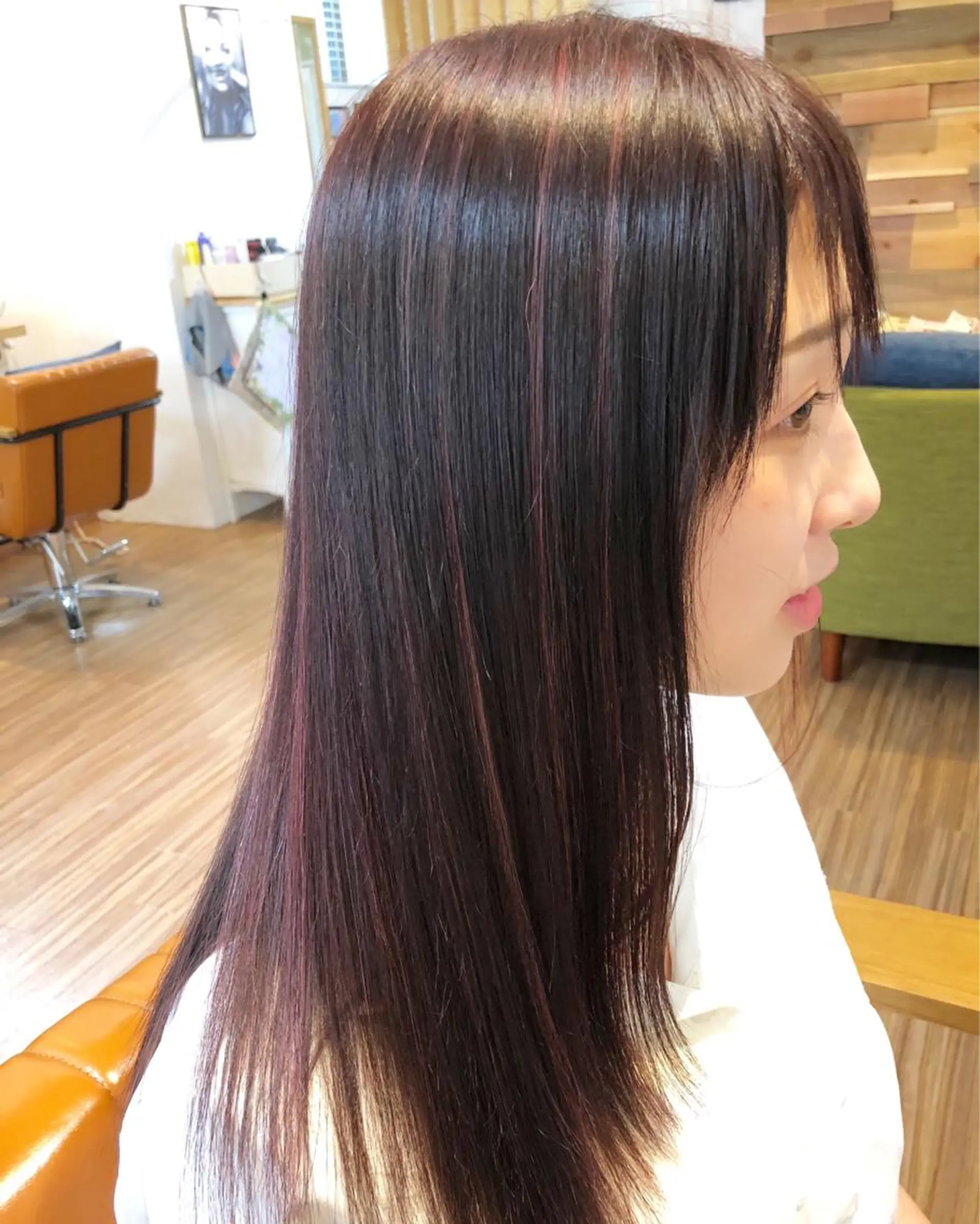 ミディアム カラー パーマ ヘアアレンジ ハイライトカラー ピンクカラー ハイライト ヘアカラー トリートメント 遠藤 拓馬のヘアスタイル