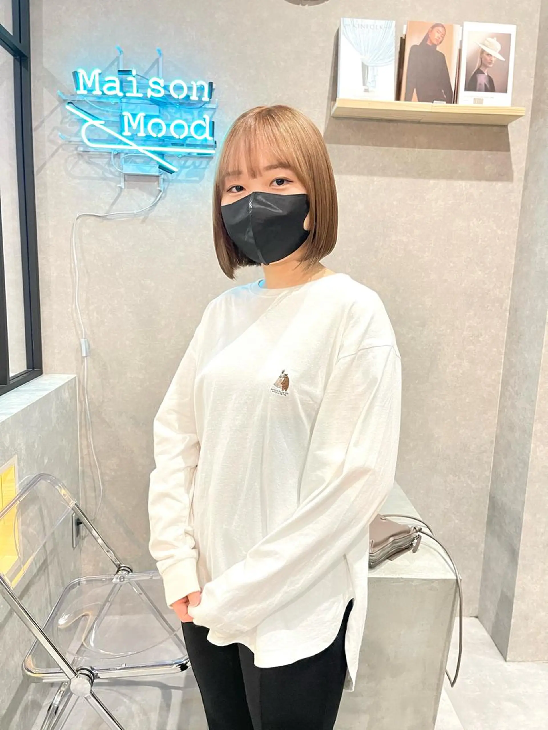 ミディアム カラー 一ノ瀬 暁のヘアスタイル