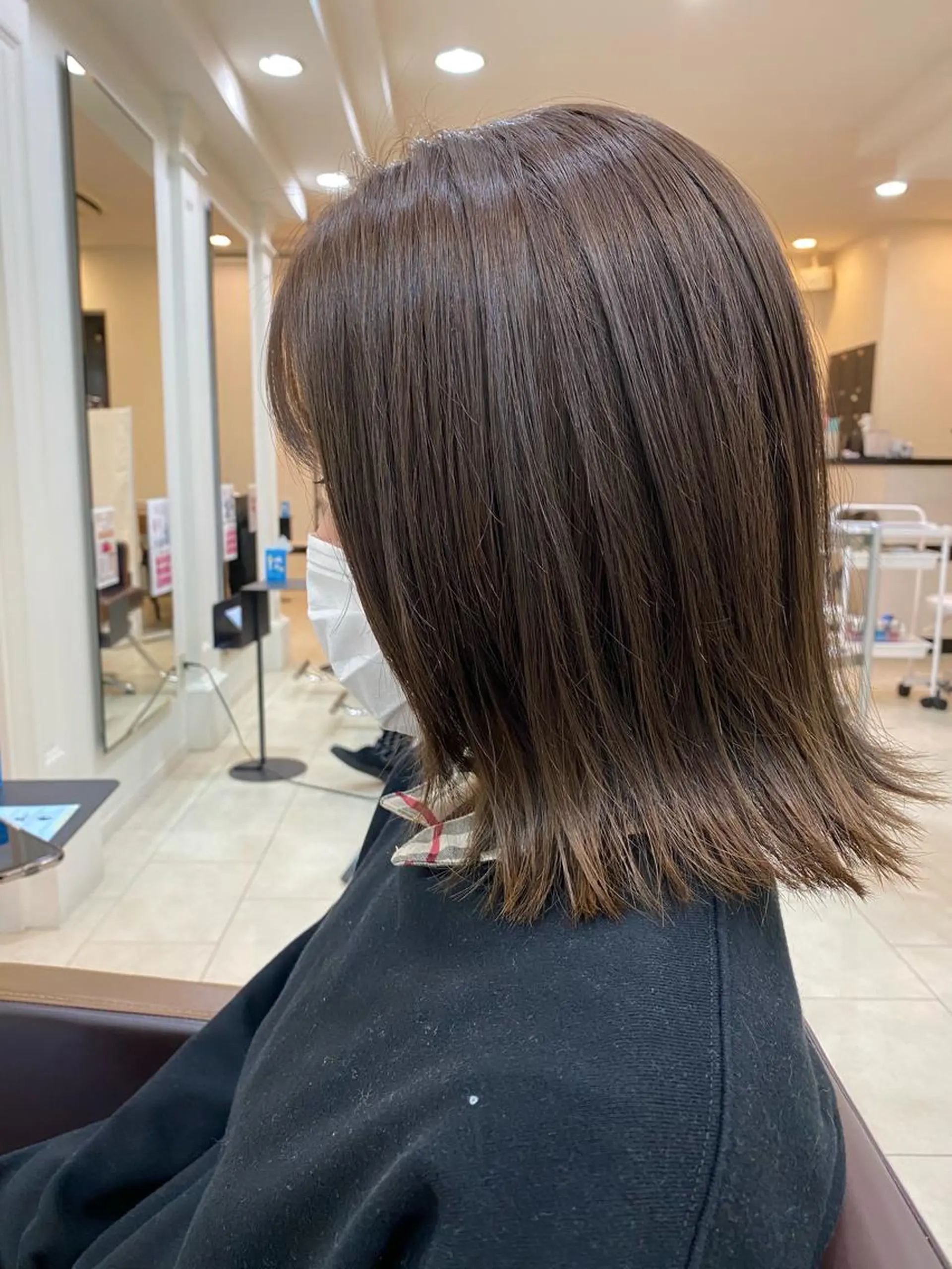 ミディアム カラー 菜 摘のヘアスタイル