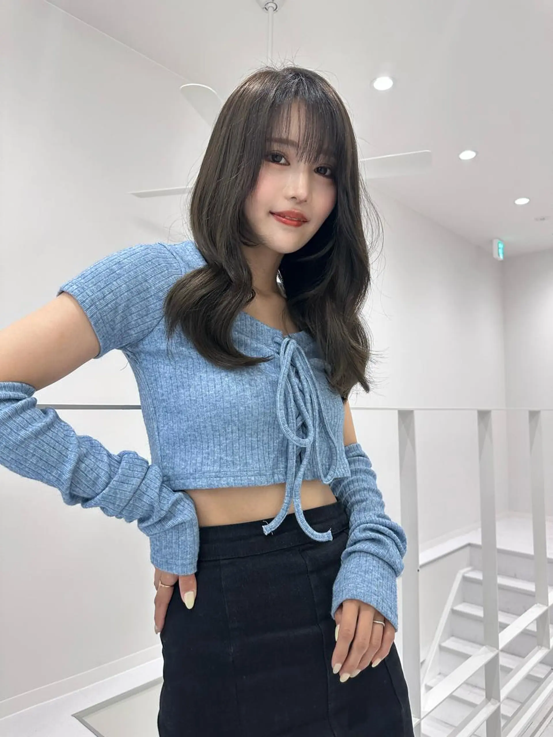 ミディアム カラー カット ヘアカラー トリートメント 小顔カット✨ 透明感カラー/村上のヘアスタイル