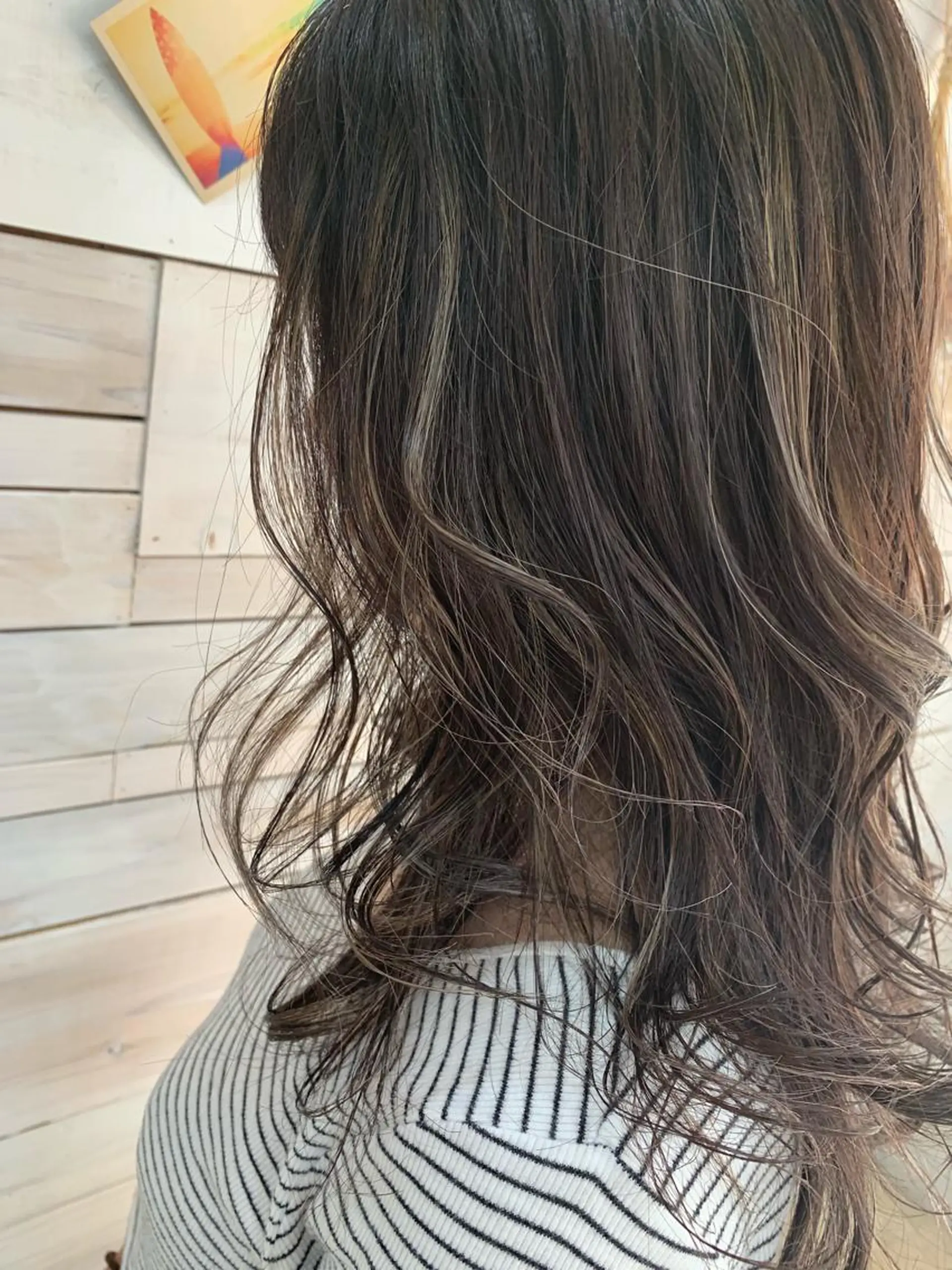 セミロング カラー ハイライトカラー ハイライト ハッシュカット/ボブ /レイヤー/彩奈のヘアスタイル