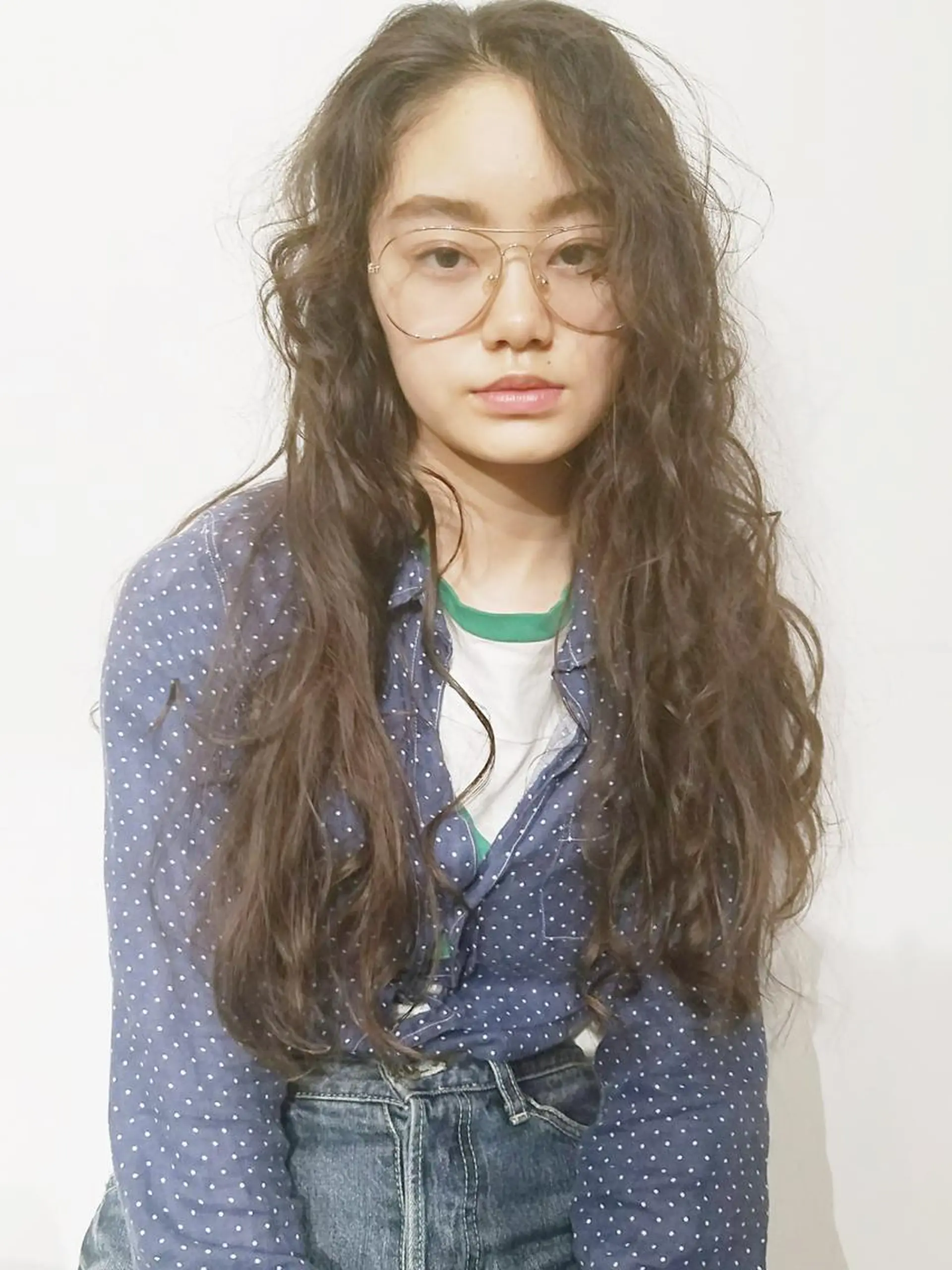 セミロング カラー パーマ ヘアアレンジ ITbyALBUM 中野店のヘアスタイル