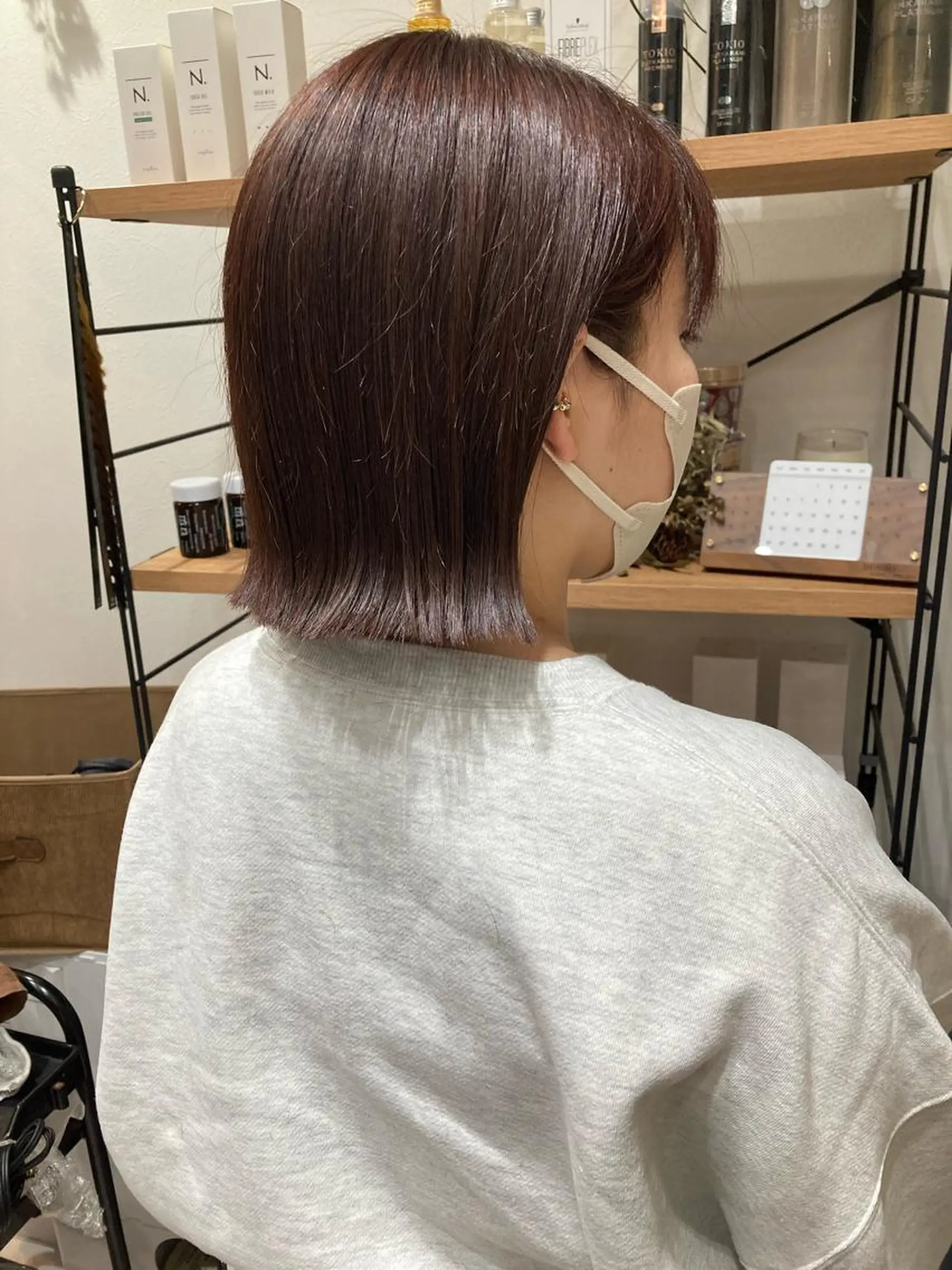 ショート ✨色持ちの良い艶 カラー✨蟹江真世のヘアスタイル