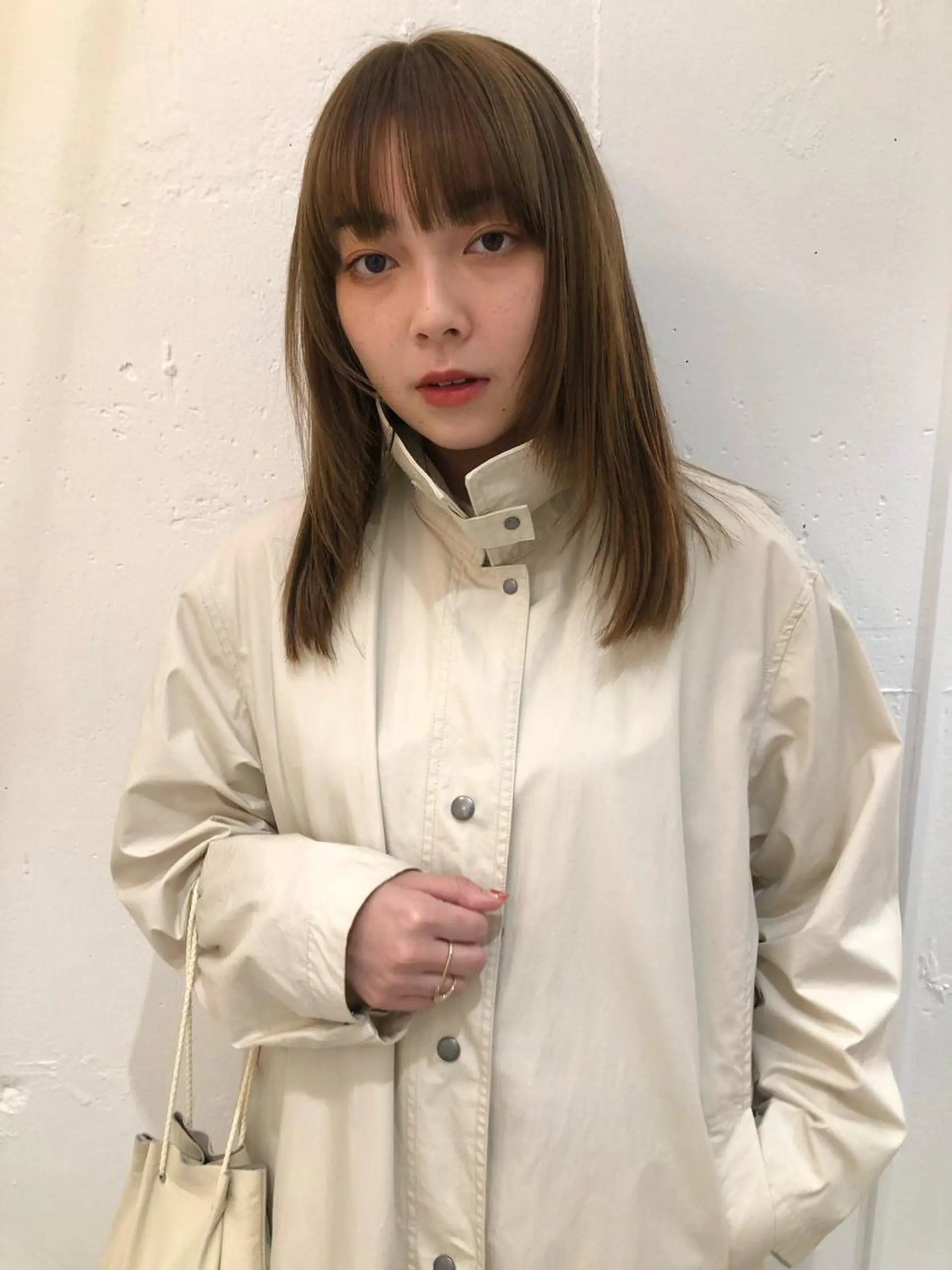 カラー ヘアカラー ブリーチカラー🎀 韓国風/寺門美優のヘアスタイル