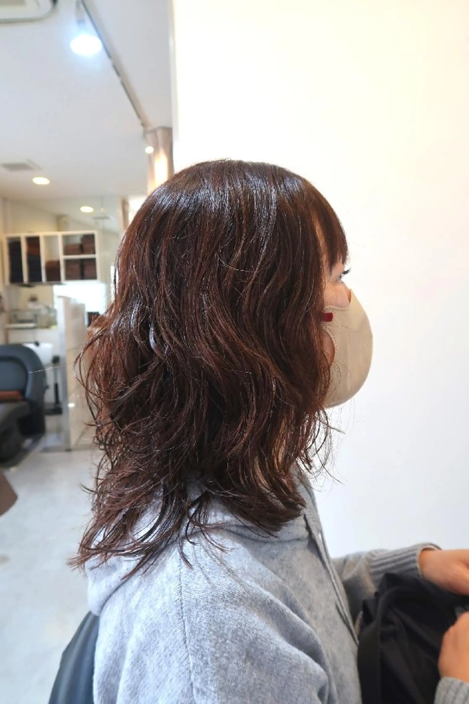 ミディアム カラー パーマ tenny調布 いしまつのヘアスタイル