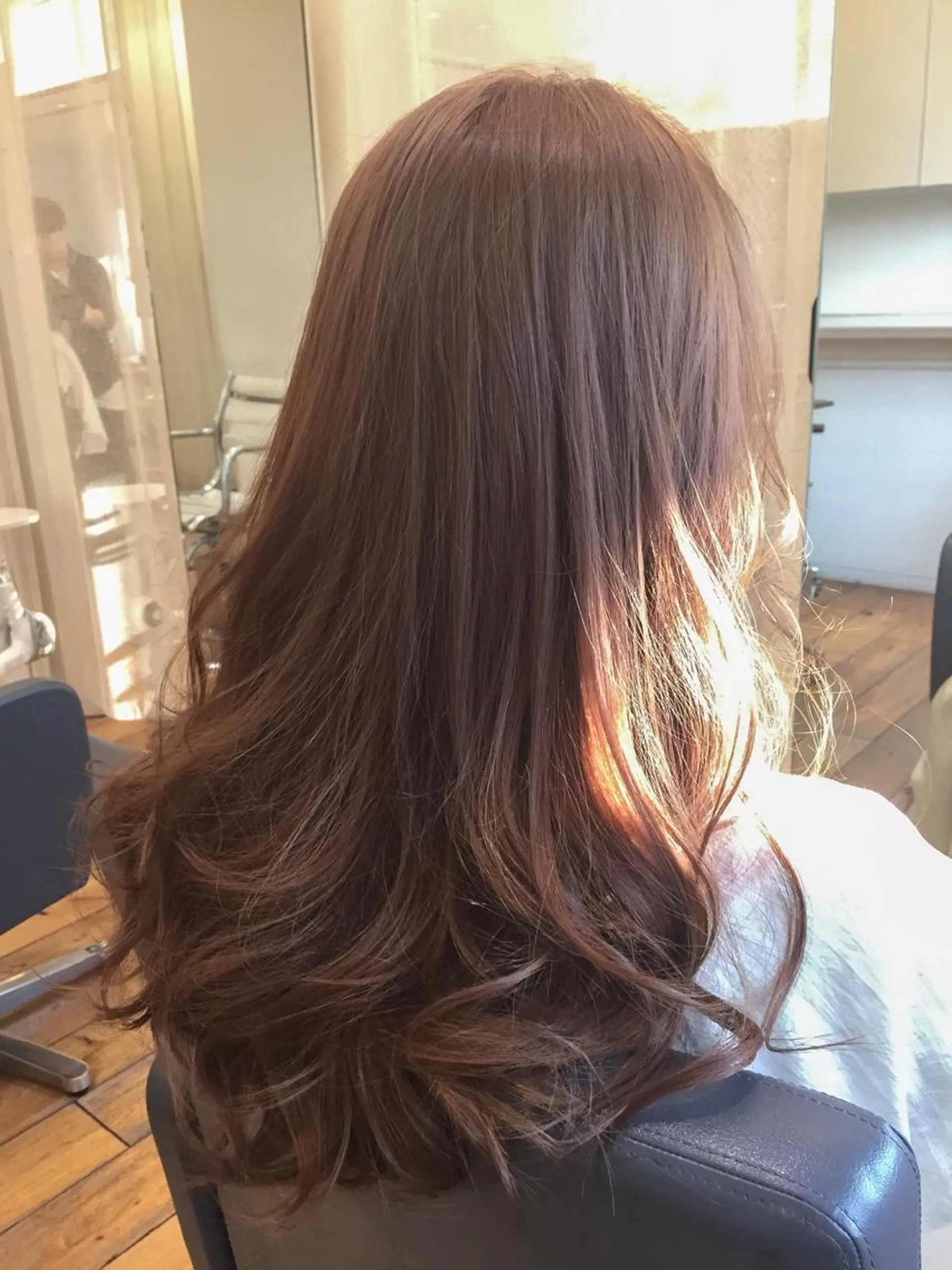 ミディアム セミロング ロング カラー ベージュカラー 透明感カラー ハイライトカラー オレンジ 外国人風カラー 江上拓郎/ショート /酸性ストレートのヘアスタイル