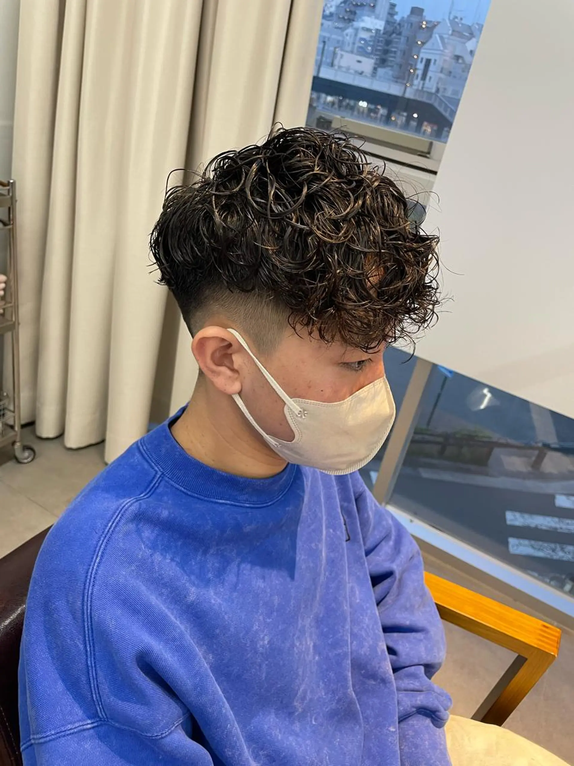 ショート パーマ メンズ 辻堂メンズ特化 YU-YAのヘアスタイル