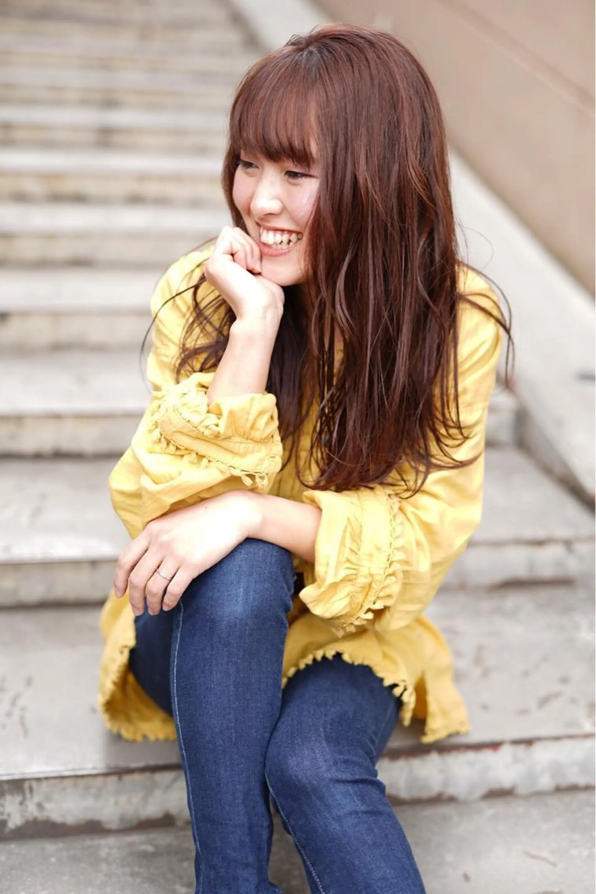ロング カラー 松井 博徳のヘアスタイル