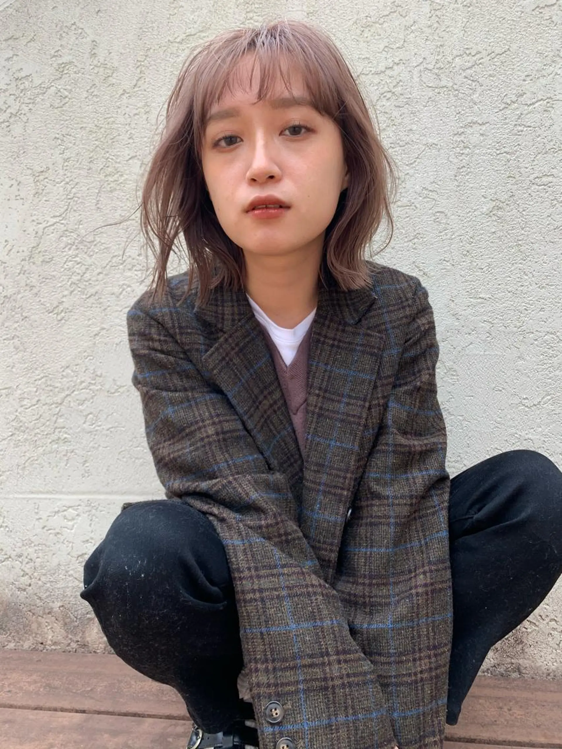 カラー ダブルカラー ヘアカラー MARU パーマ/レイヤーのヘアスタイル