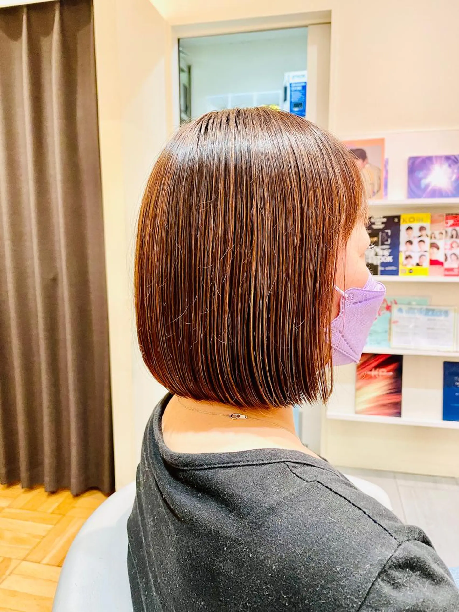 ミディアム ボブ FLAPPER所属・コテ巻きパーマ /パーマ/亀井のヘアスタイル