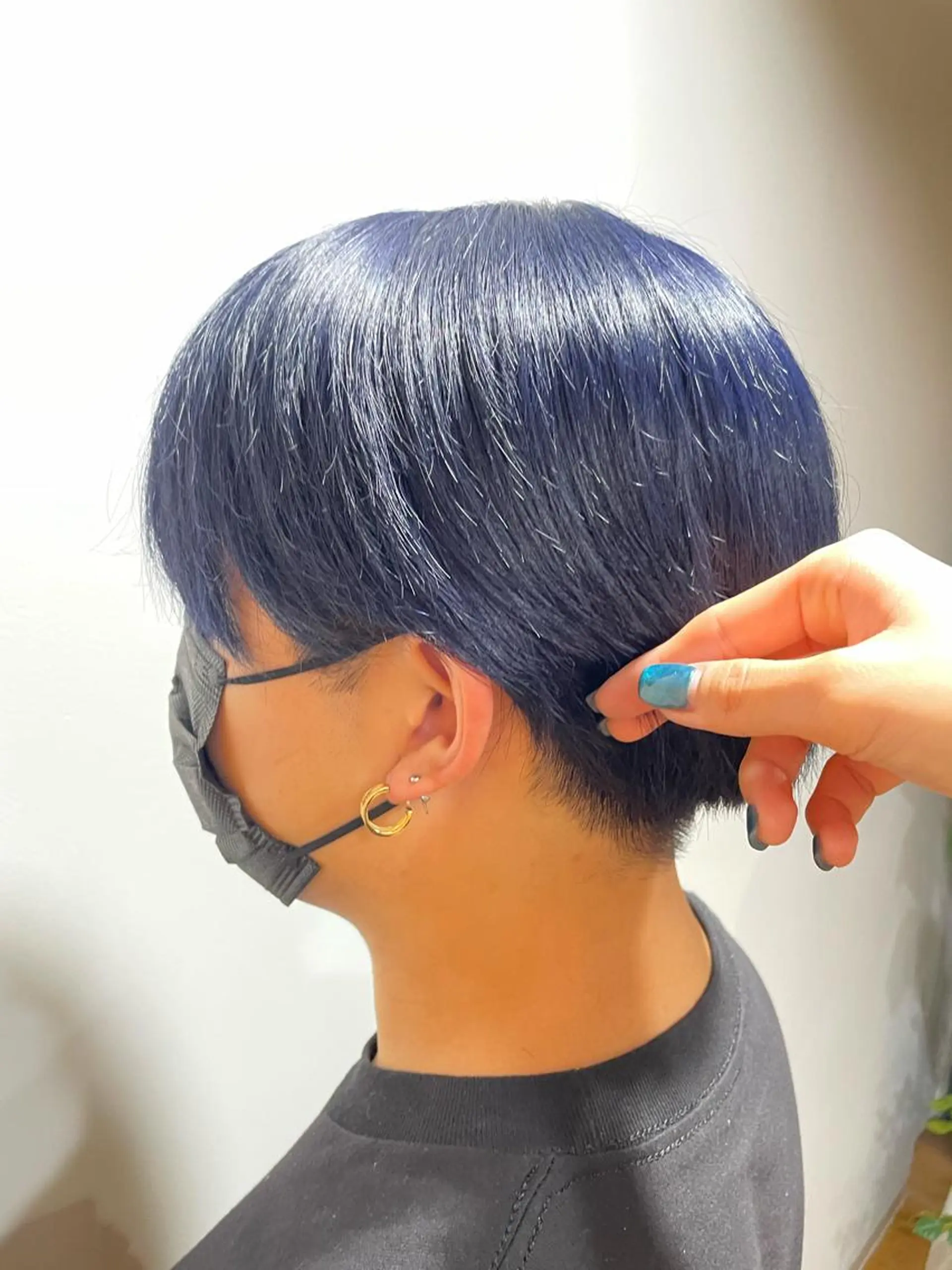 カラー メンズ メンズ韓国風 ブルーカラー 韓国風カラー ネイビーカラー 韓国風カラー🤎 𝒄𝒉𝒊𝒌𝒂のヘアスタイル