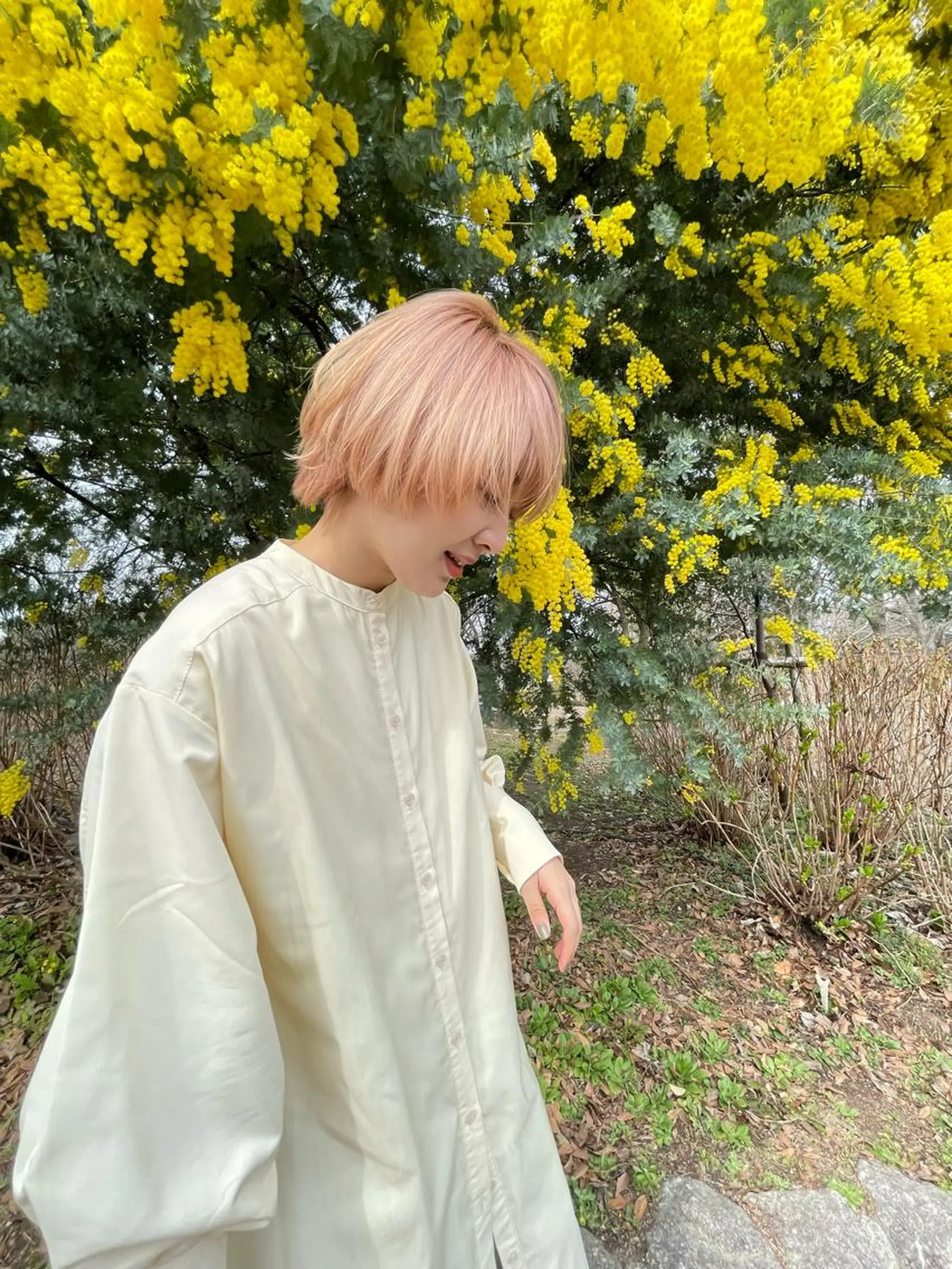 ミディアム カラー 緒方リエ 時短ショート・ボブのヘアスタイル