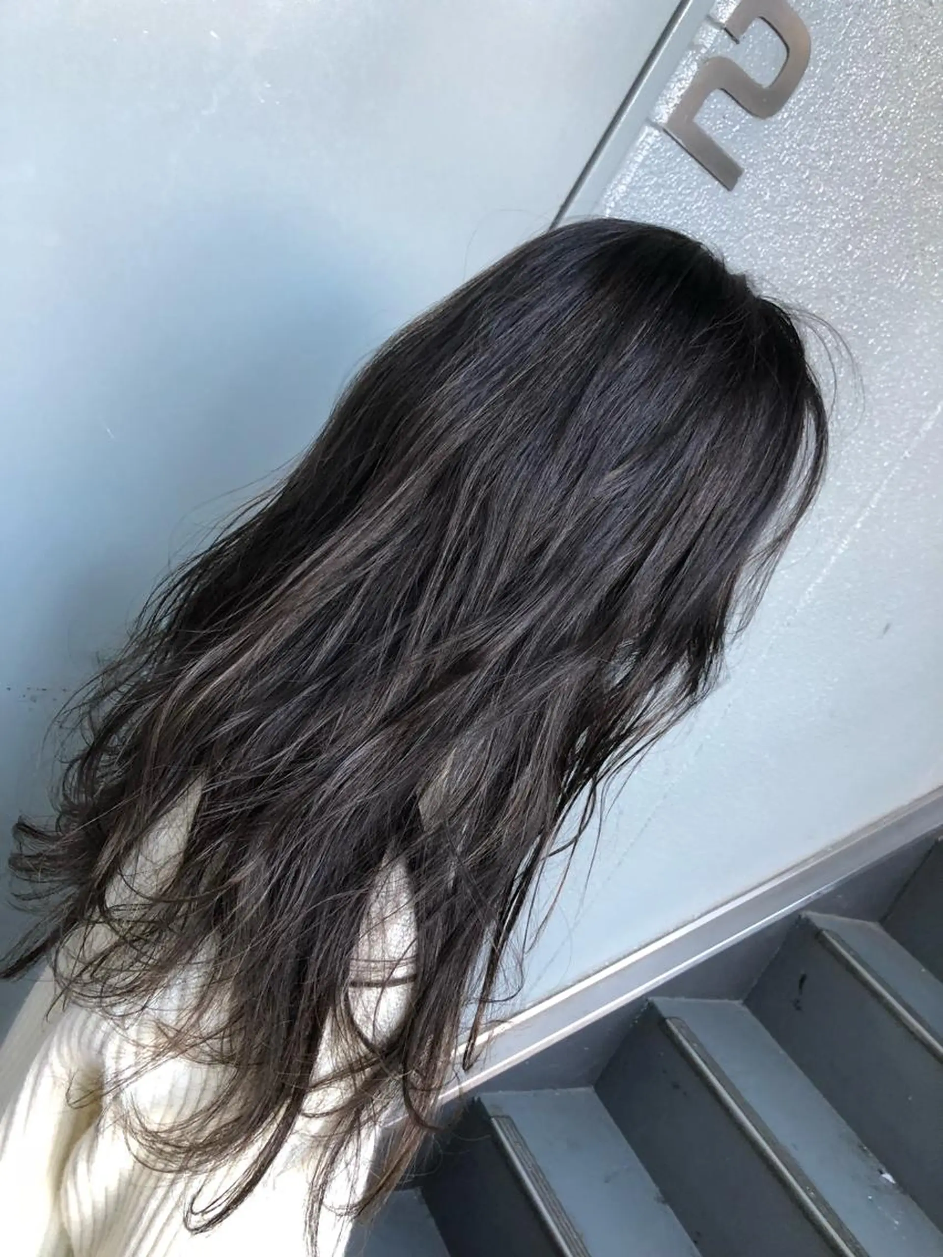 ロング カラー グレージュ ハイライトカラー ハイライト ヘアカラー PSY(サイ)池袋 金田尚久🎨のヘアスタイル