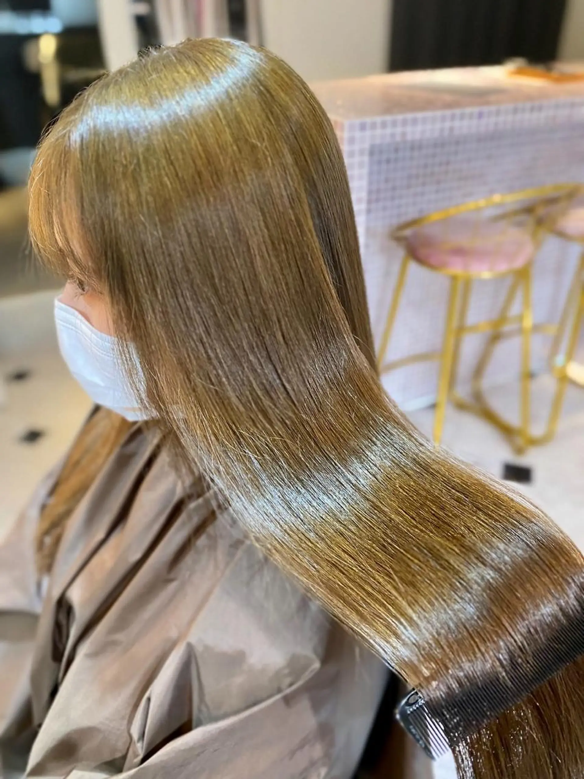 セミロング カラー ヘアアレンジ トリートメント カット ヘアカラー トリートメント 梅田中崎町髪質改善 /オキヒロト/エコルのヘアスタイル