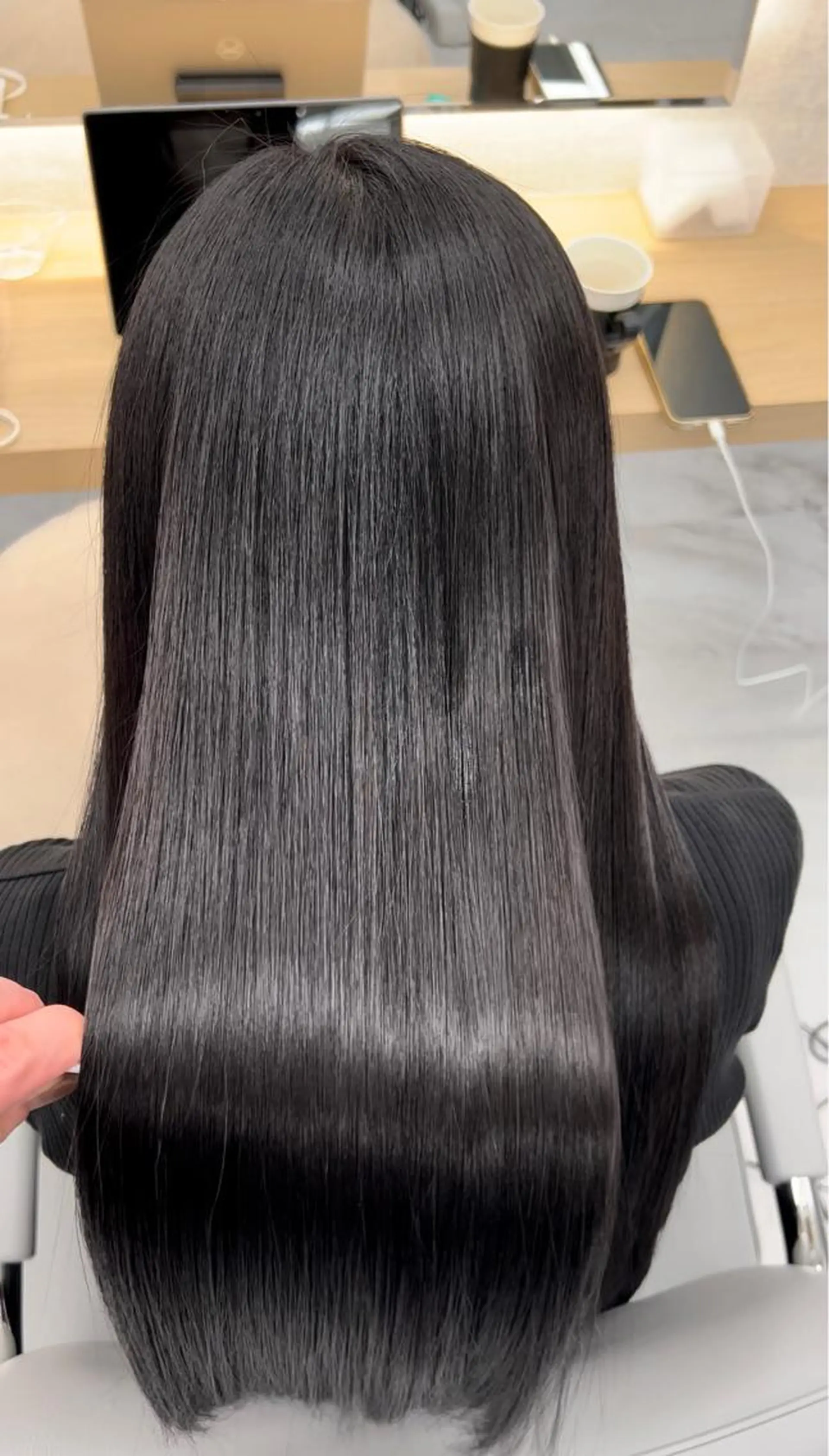 ミディアム カラー カット ヘアカラー トリートメント 髪質改善カラー、美髪 トリートメント専門のヘアスタイル