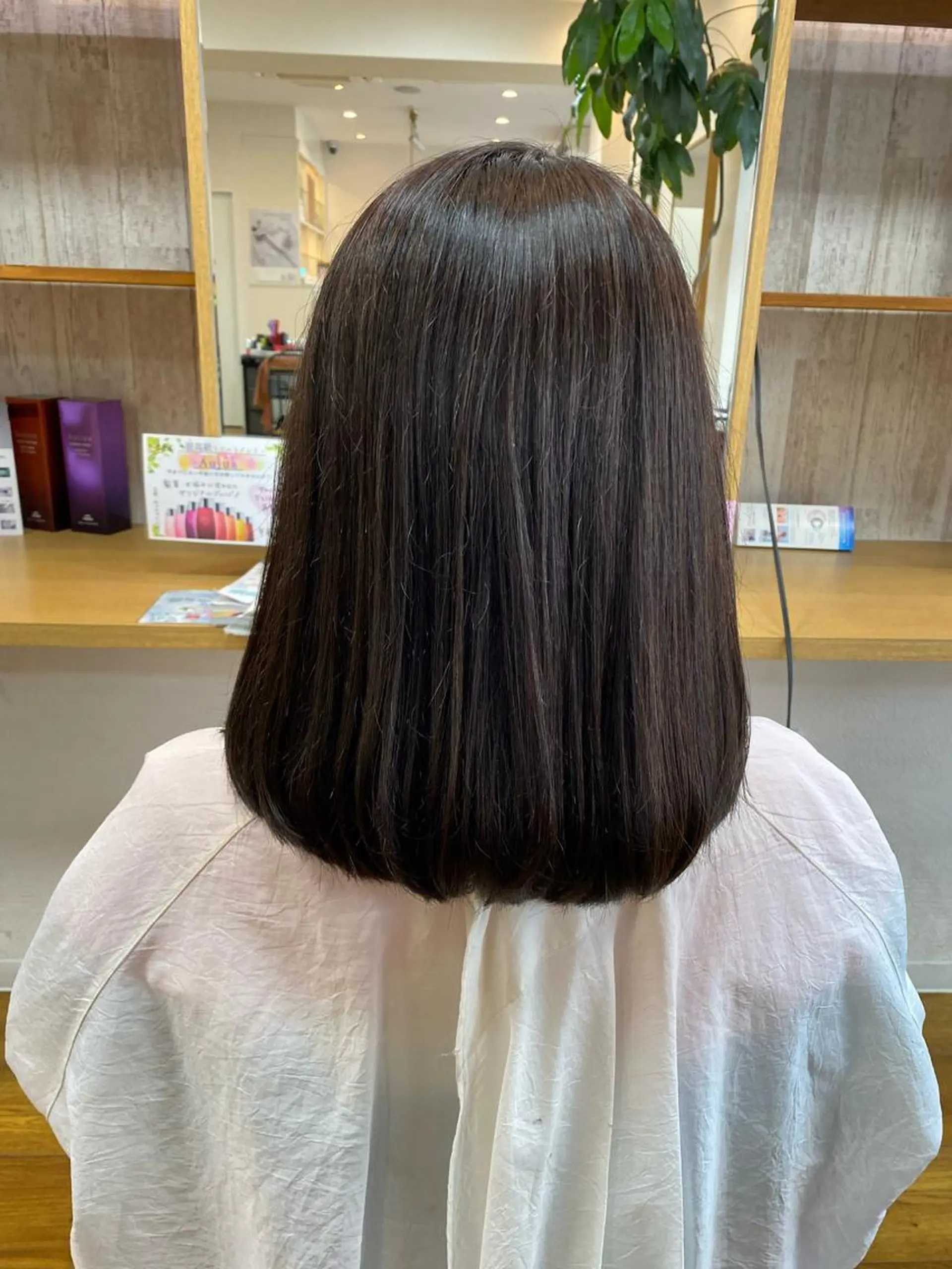 セミロング 縮毛矯正 泉 綾乃モーラ[鳳店]のヘアスタイル