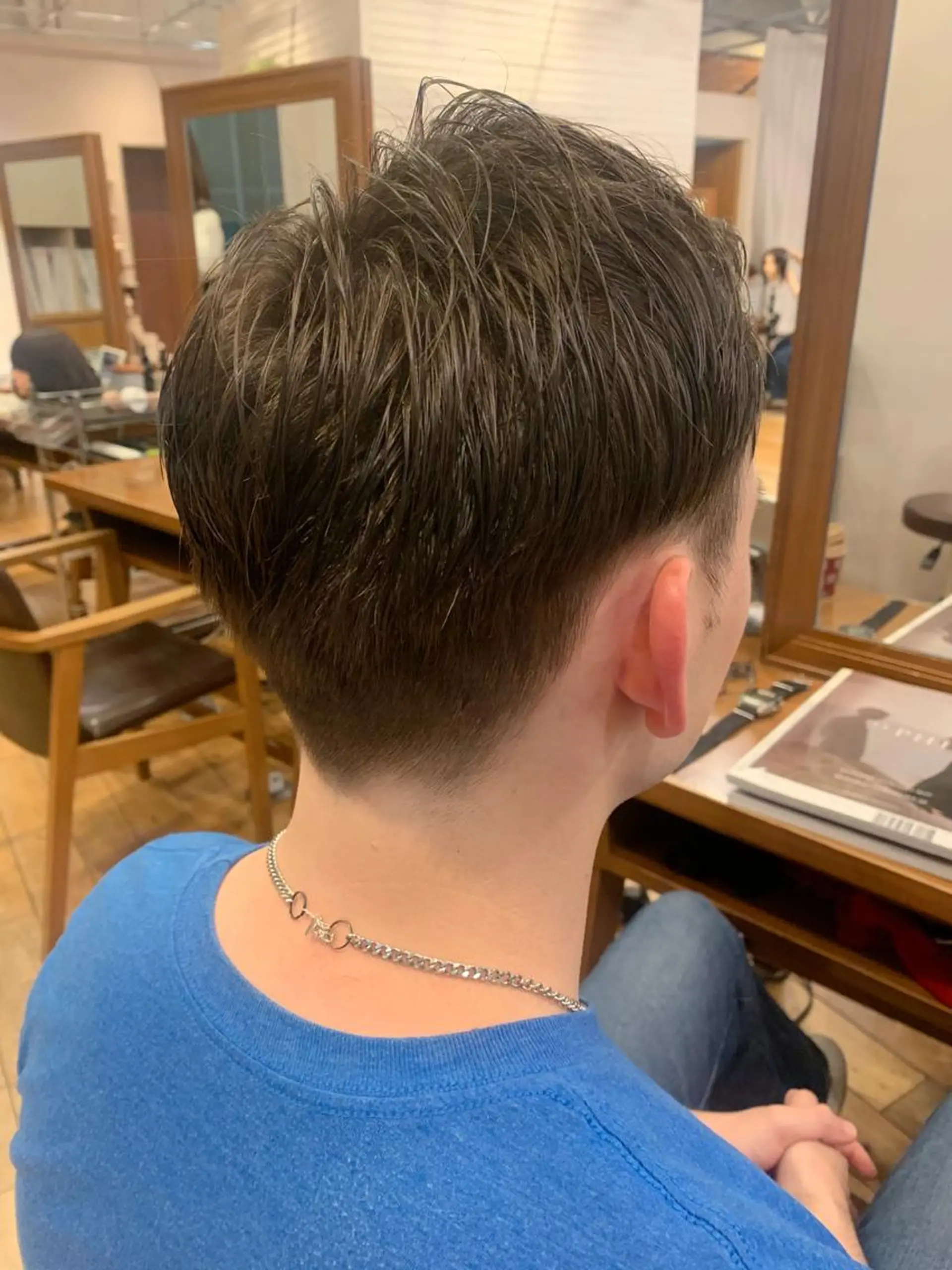 カラー メンズ メンズパーマ 🌱小顔ヘア/ボブ ミディアム/双葉🌱のヘアスタイル