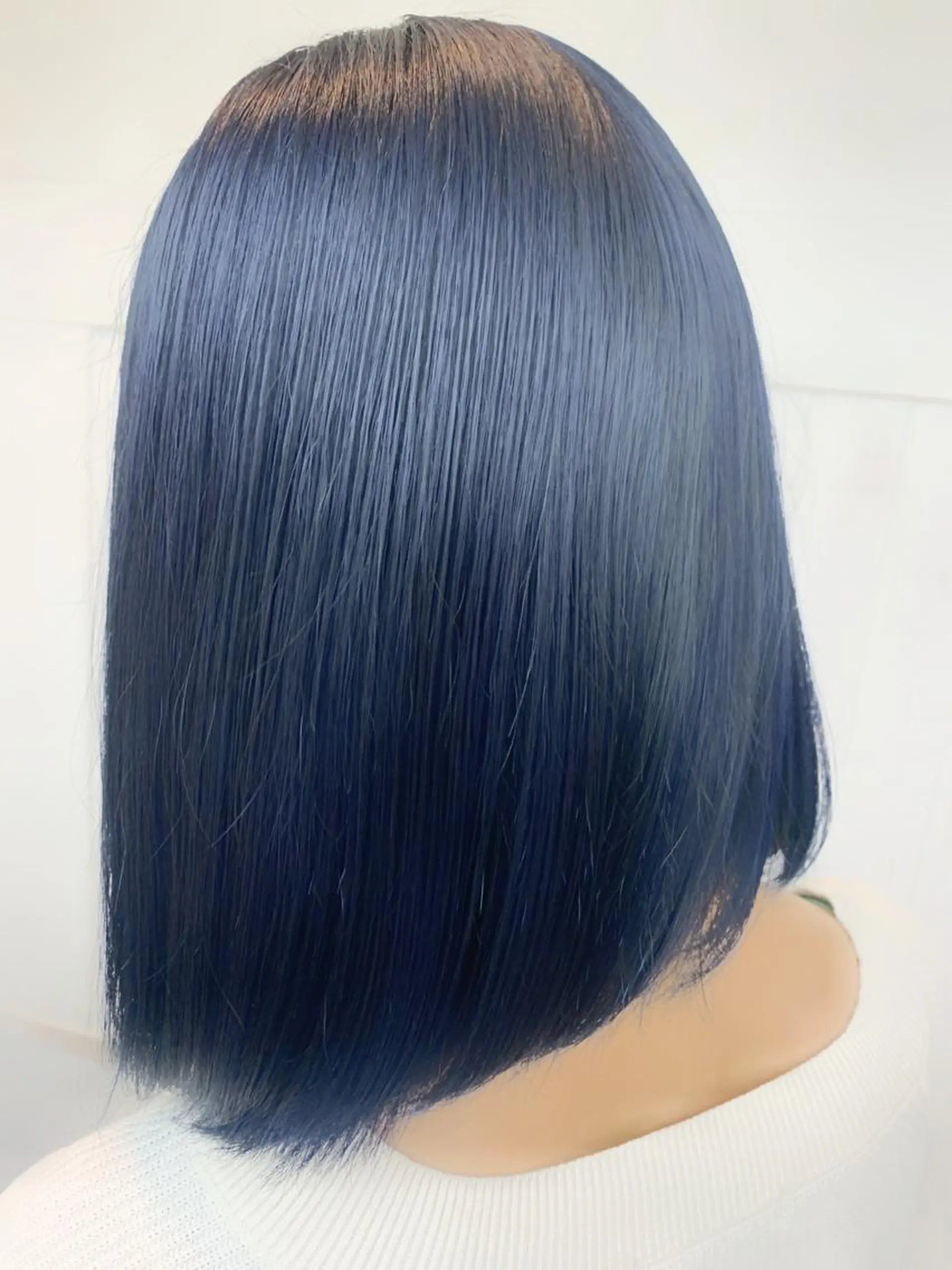 ミディアム カラー ブルーカラー ネイビーカラー カット パーマ ヘッドスパ fhami 店長 髪質改善　DAITOのヘアスタイル