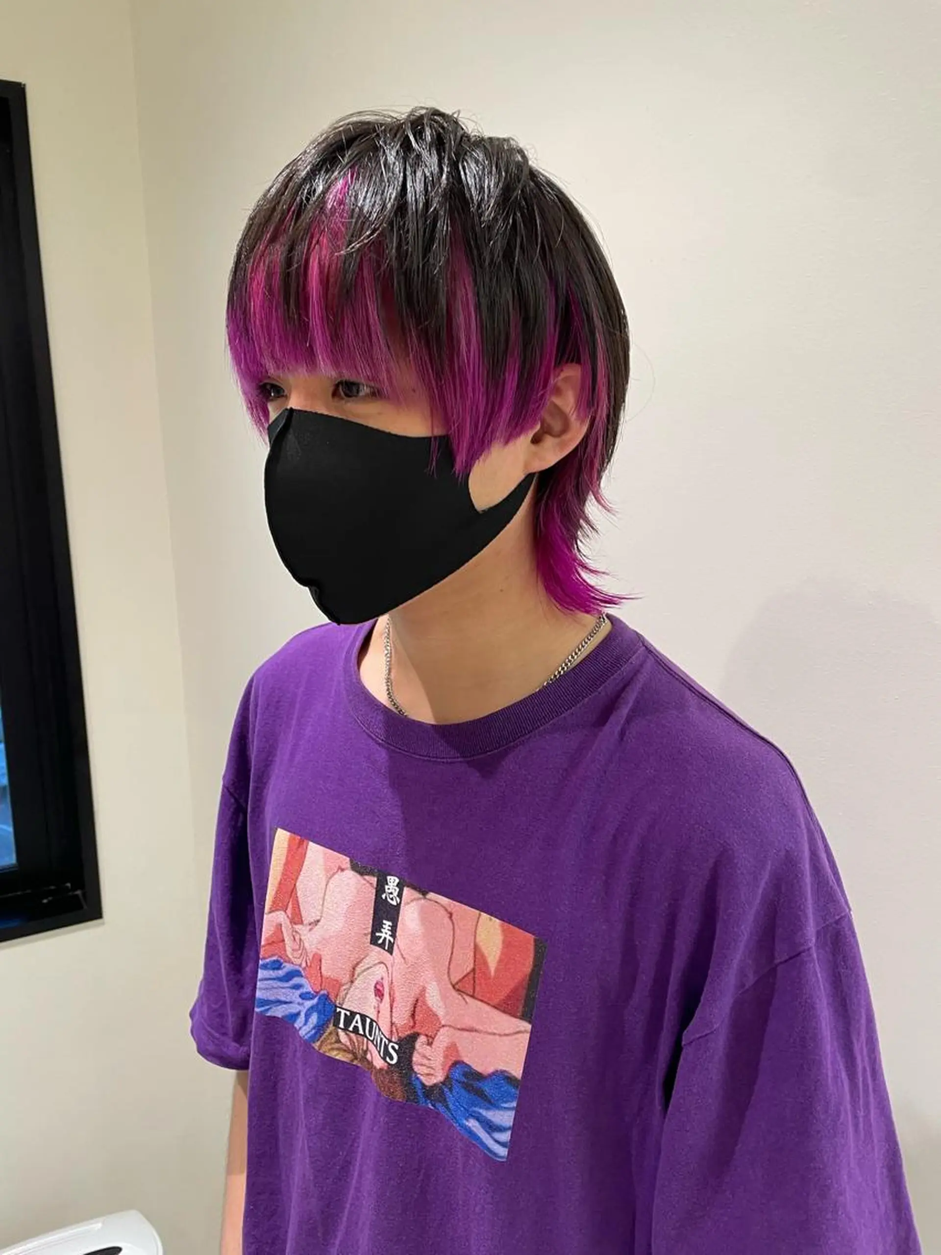 ミディアム カラー メンズ メンズブリーチ ブリーチ カット ヘアカラー ボブ/インナーカラー /眉毛/Miyuのヘアスタイル