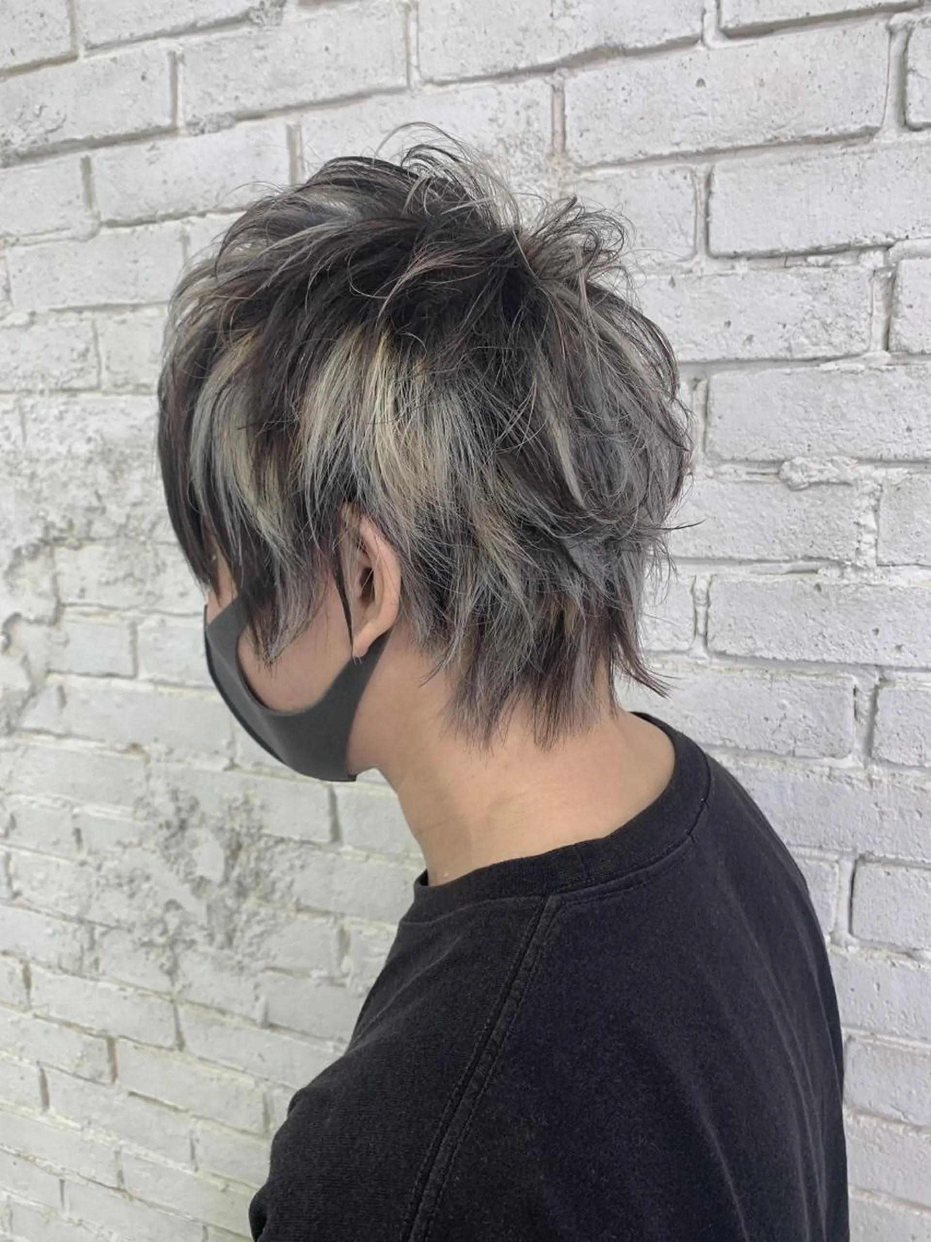 ショート カラー パーマ ヘアアレンジ メンズ キッズ ネイル マツエク・マツパ メンズハイライト ハイライトカラー ハイライト メンズネイル カット トリートメント nameless髪質 改善ブリーチ心斎橋のヘアスタイル
