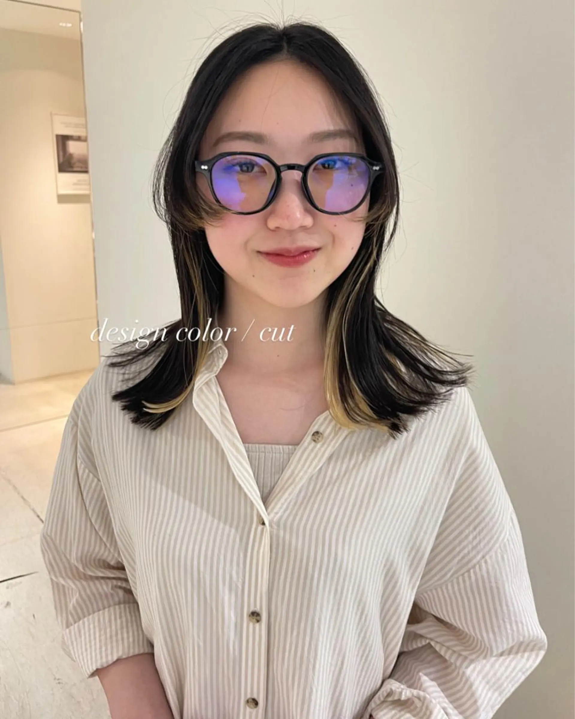 ミディアム oma　袮次金 鈴香のヘアスタイル