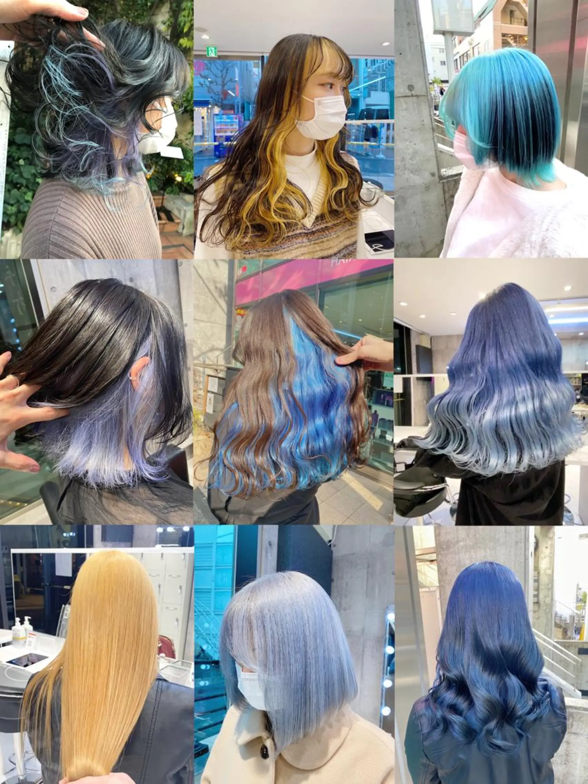 ロング カラー メンズ JuNブリーチに 縮毛矯正するプロのヘアスタイル