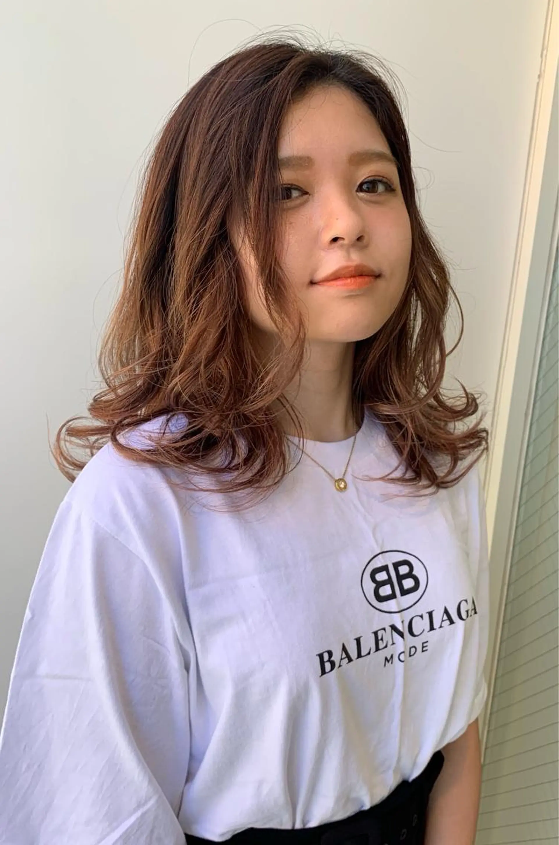 ロング レイヤーカット 藤森 希美のヘアスタイル