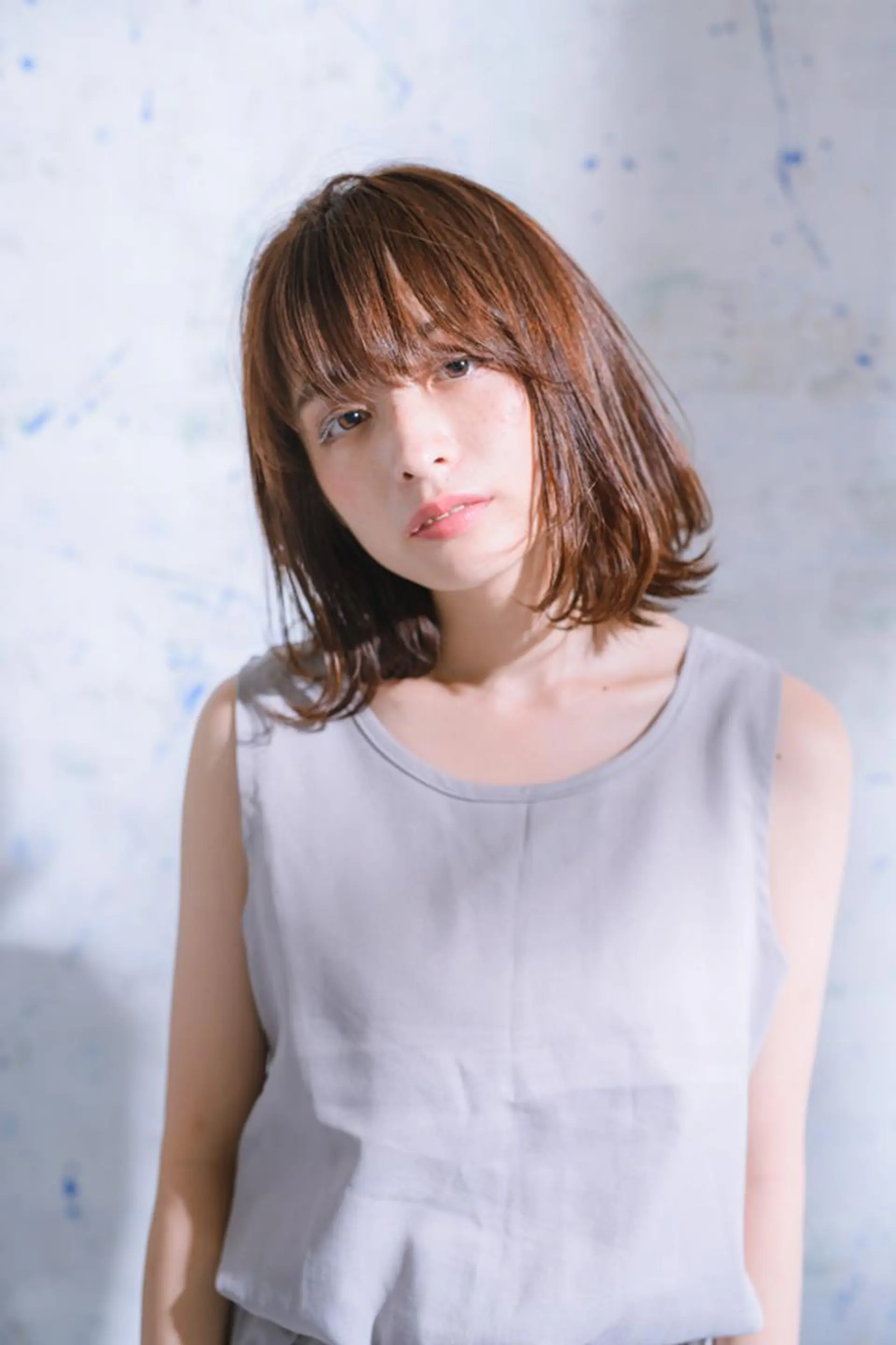 ミディアム カット 縮毛矯正 NEOLIVE ROAのヘアスタイル