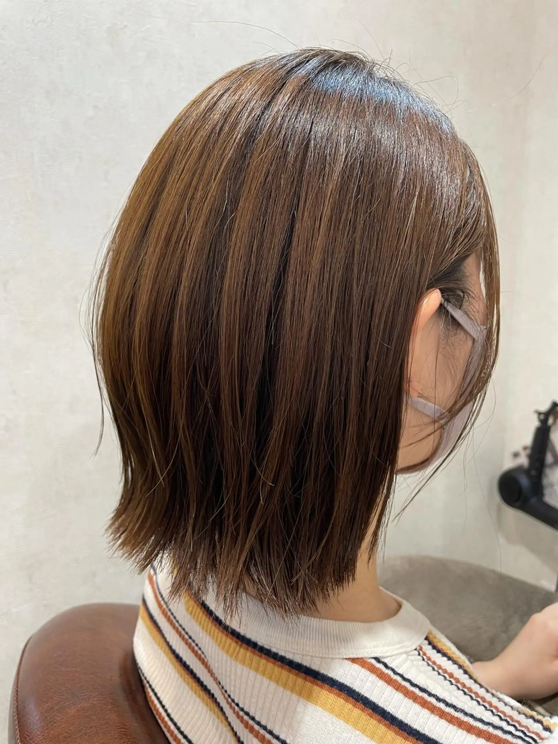 ショート カラー ボブ 外ハネヘア 透明感カラー💎 AYAのヘアスタイル