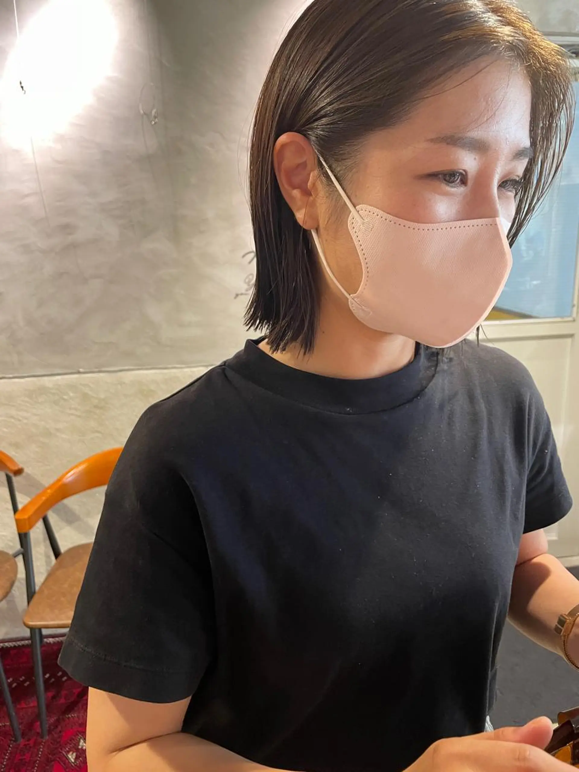 ミディアム カット ヘアカラー トリートメント さの あやねのヘアスタイル