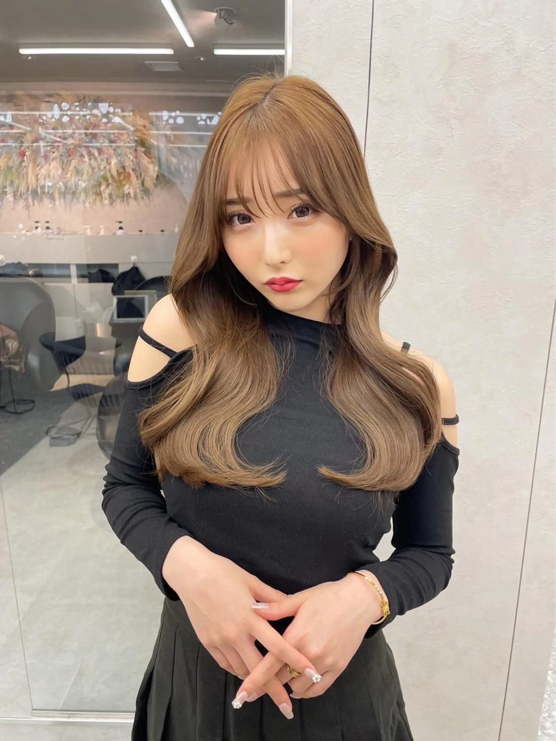 ロング カラー ヘアアレンジ 《髪質改善✖️オリー ブ🧸》小嶋拓也のヘアスタイル