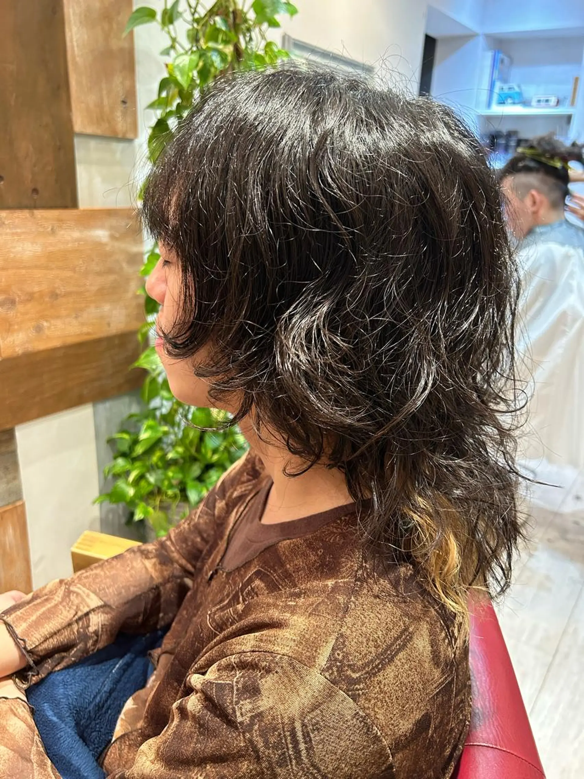 セミロング パーマ メンズ トキタ アオイのヘアスタイル