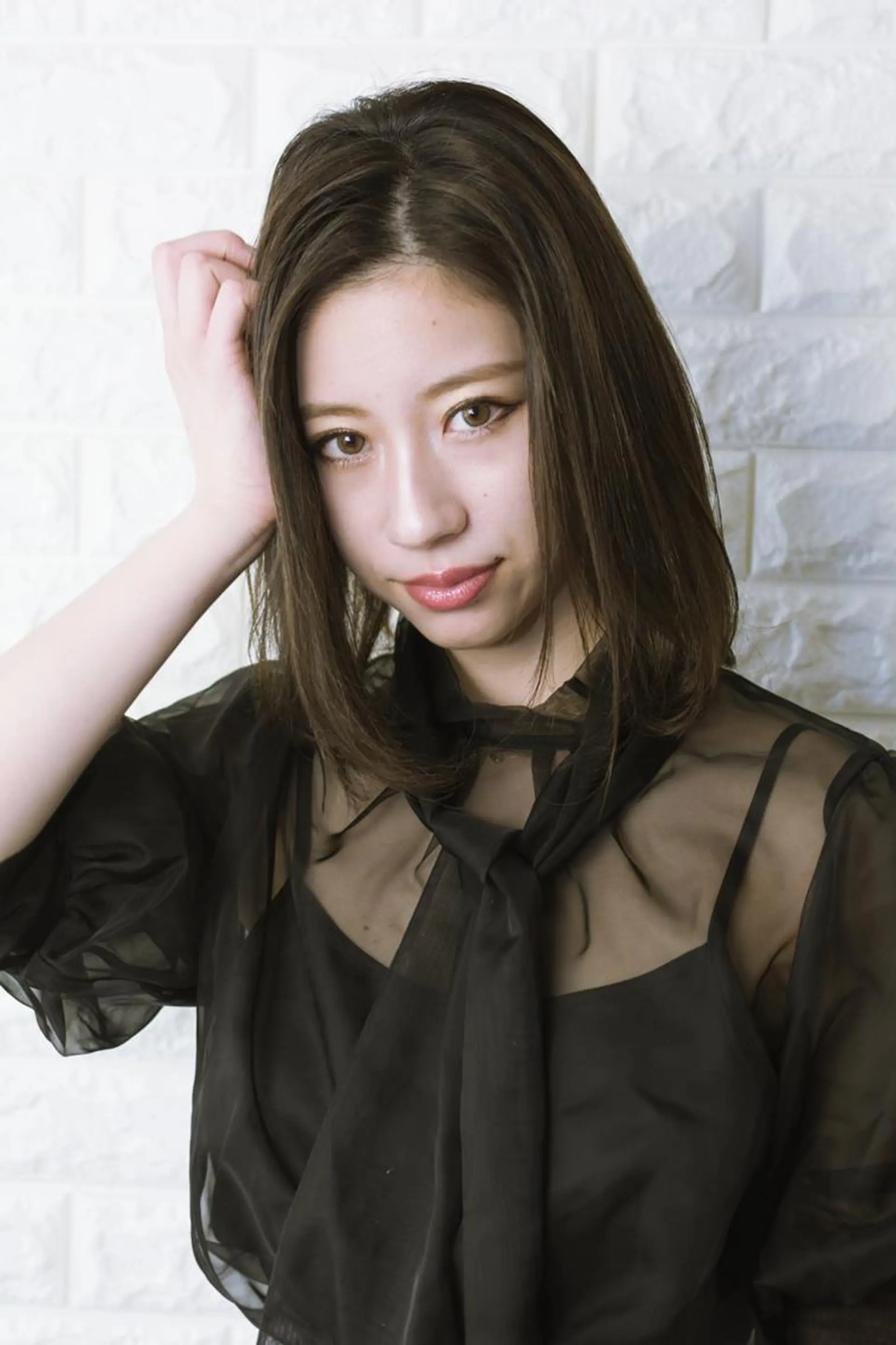 ミディアム ショートボブ ボブ 外国人風カラー ハイライト 外ハネヘア 撮影モデル 斉藤 正敏のその他イメージ