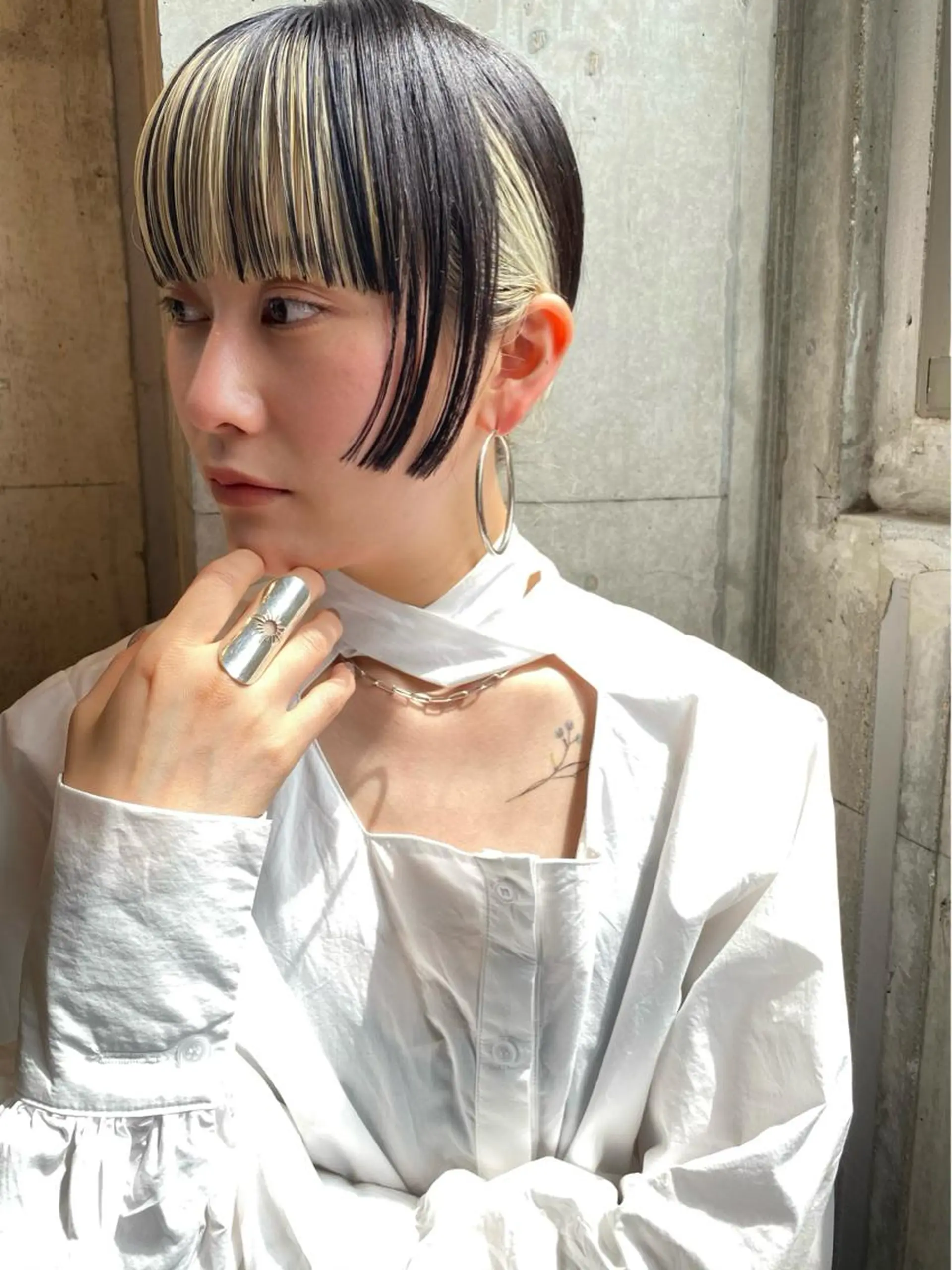 ミディアム カラー カット ヘアカラー トリートメント 似合わせカラーパーマ 🌿kitin米川のヘアスタイル