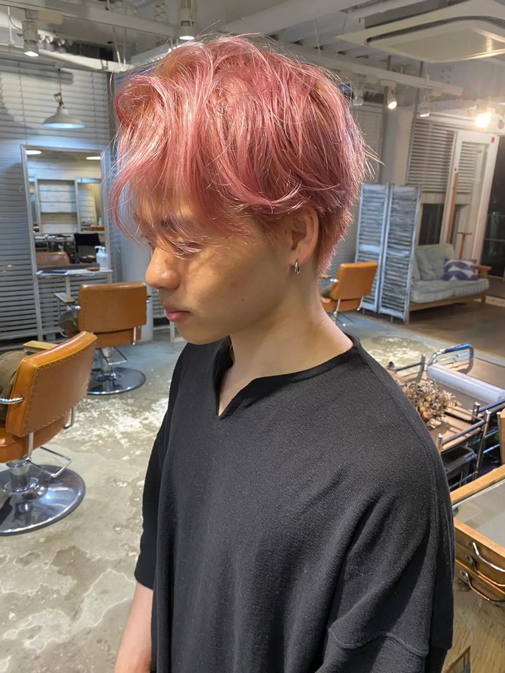 カラー 透明感カラー ピンクカラー 韓国ヘア🇰🇷 髪質改善✨️-裕人-のヘアスタイル
