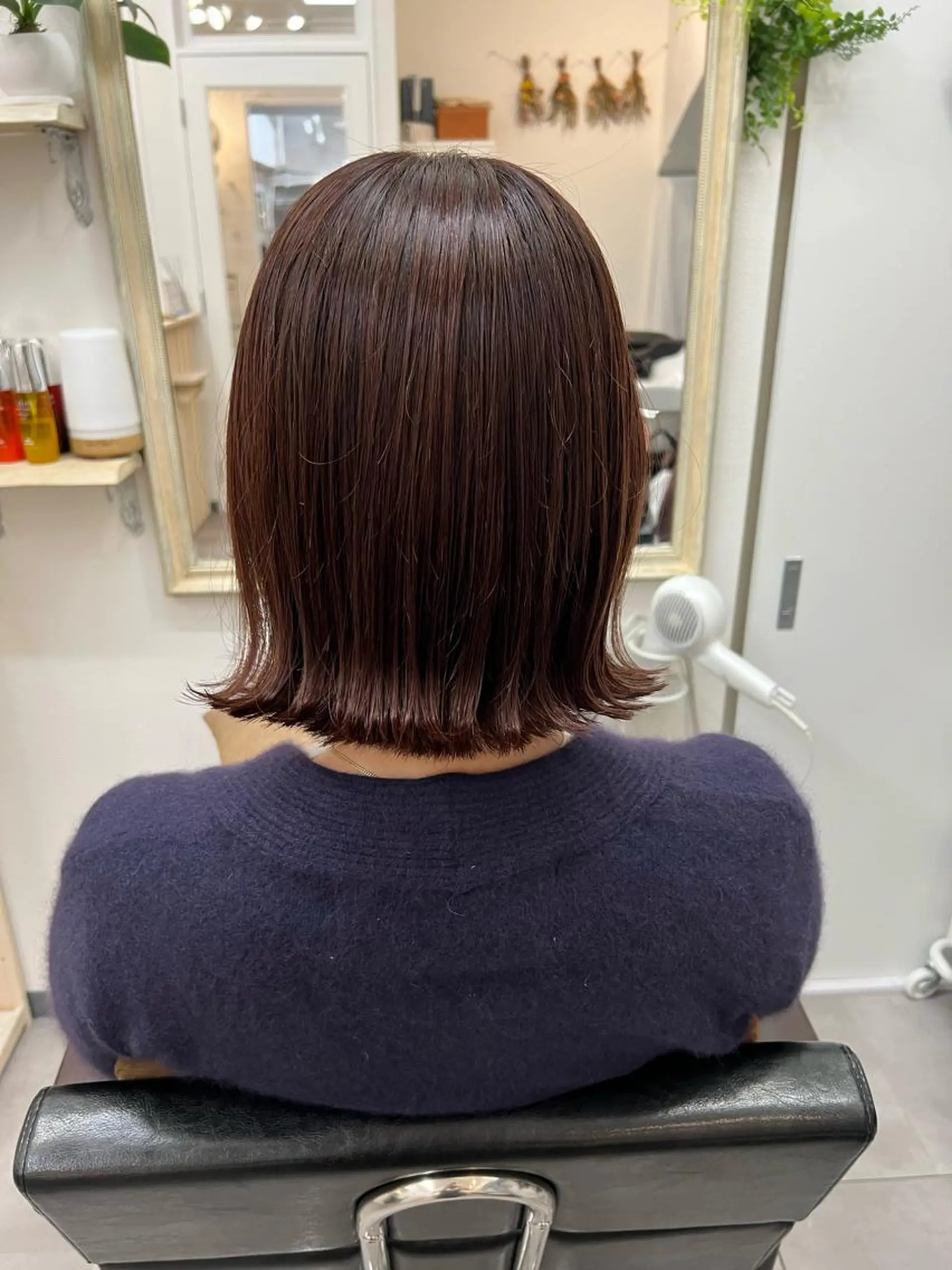 ミディアム ショートボブ ボブ MIZUKI 〰️🤍のヘアスタイル