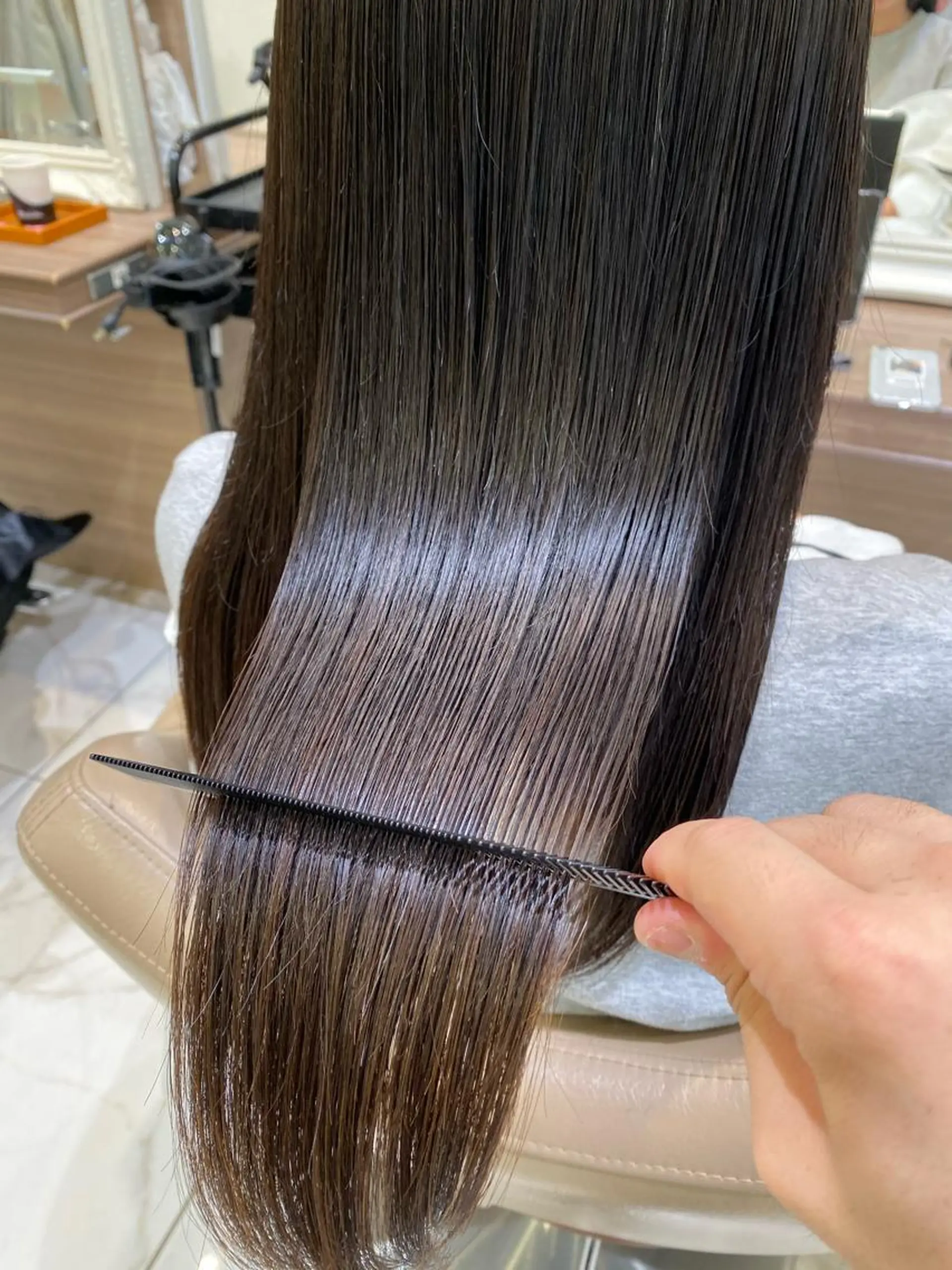 ロング パーマ 髪質改善 縮毛矯正 トリートメント 清野 大のヘアスタイル