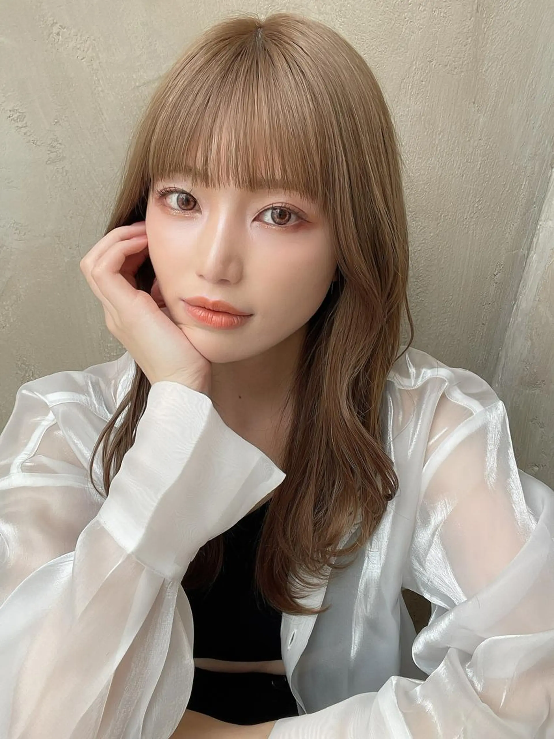 セミロング カット ヘアカラー トリートメント モテ髪🤍こなれヘア 藤山裕大のヘアスタイル