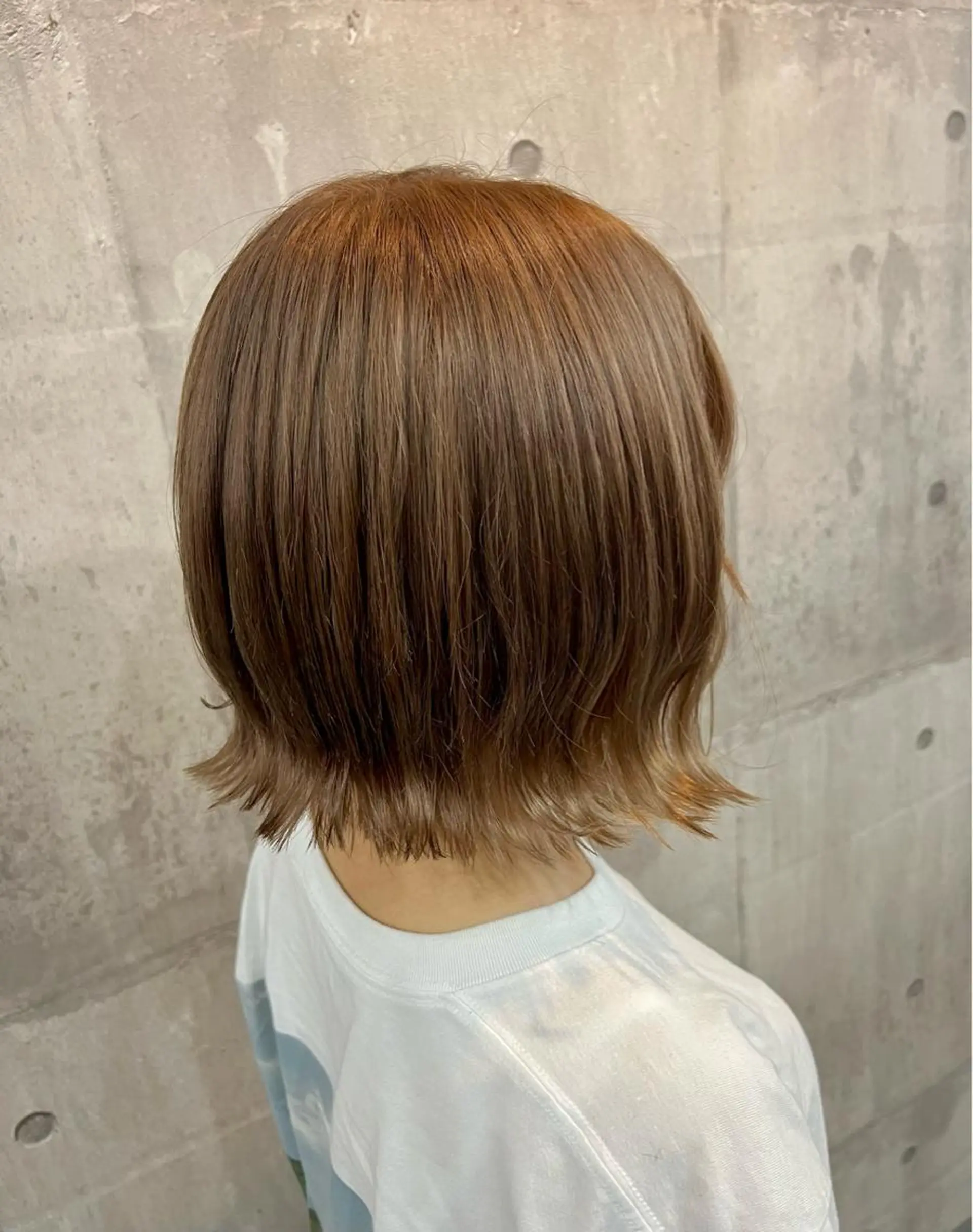 ミディアム ヘアカラー トリートメント 興津/韓国レイヤー ダブルカラー美髪縮毛のヘアスタイル