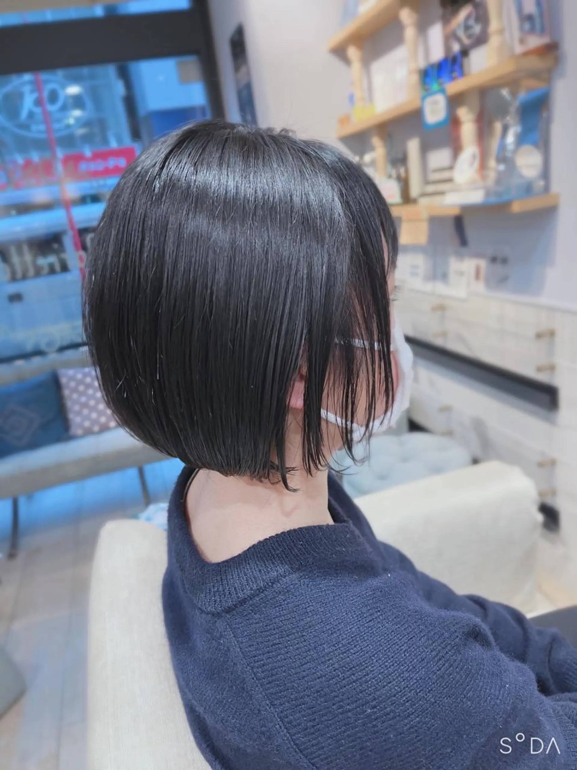 ショート カット トリートメント 馬場智哉 白髪ぼかしハイライトのヘアスタイル