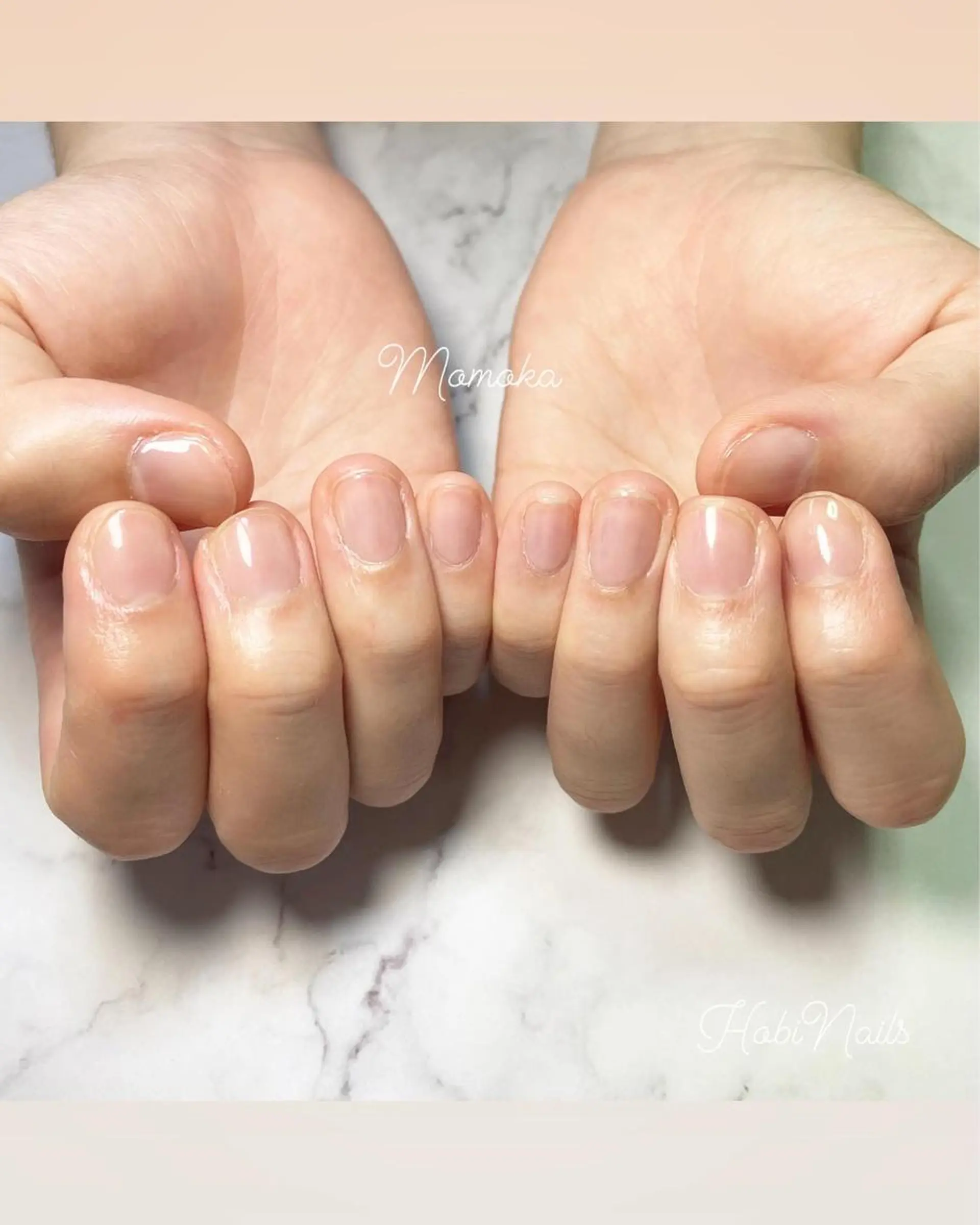 ネイル クリアネイル メンズネイル Momo nailsalonのネイルデザイン