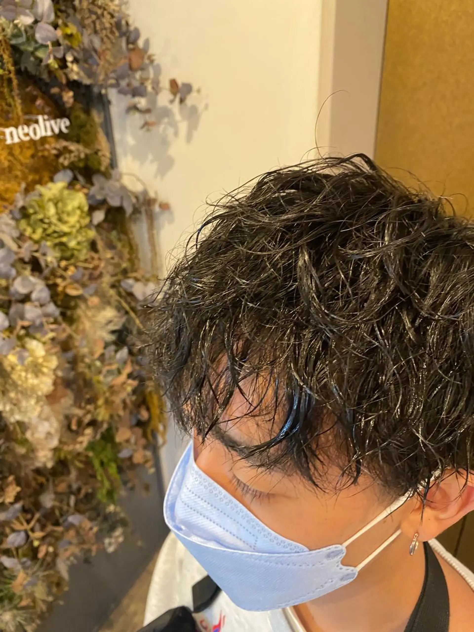 ショート カラー パーマ ヘアアレンジ メンズ カット パーマ メンズパーマの巨匠 鈴木純のヘアスタイル