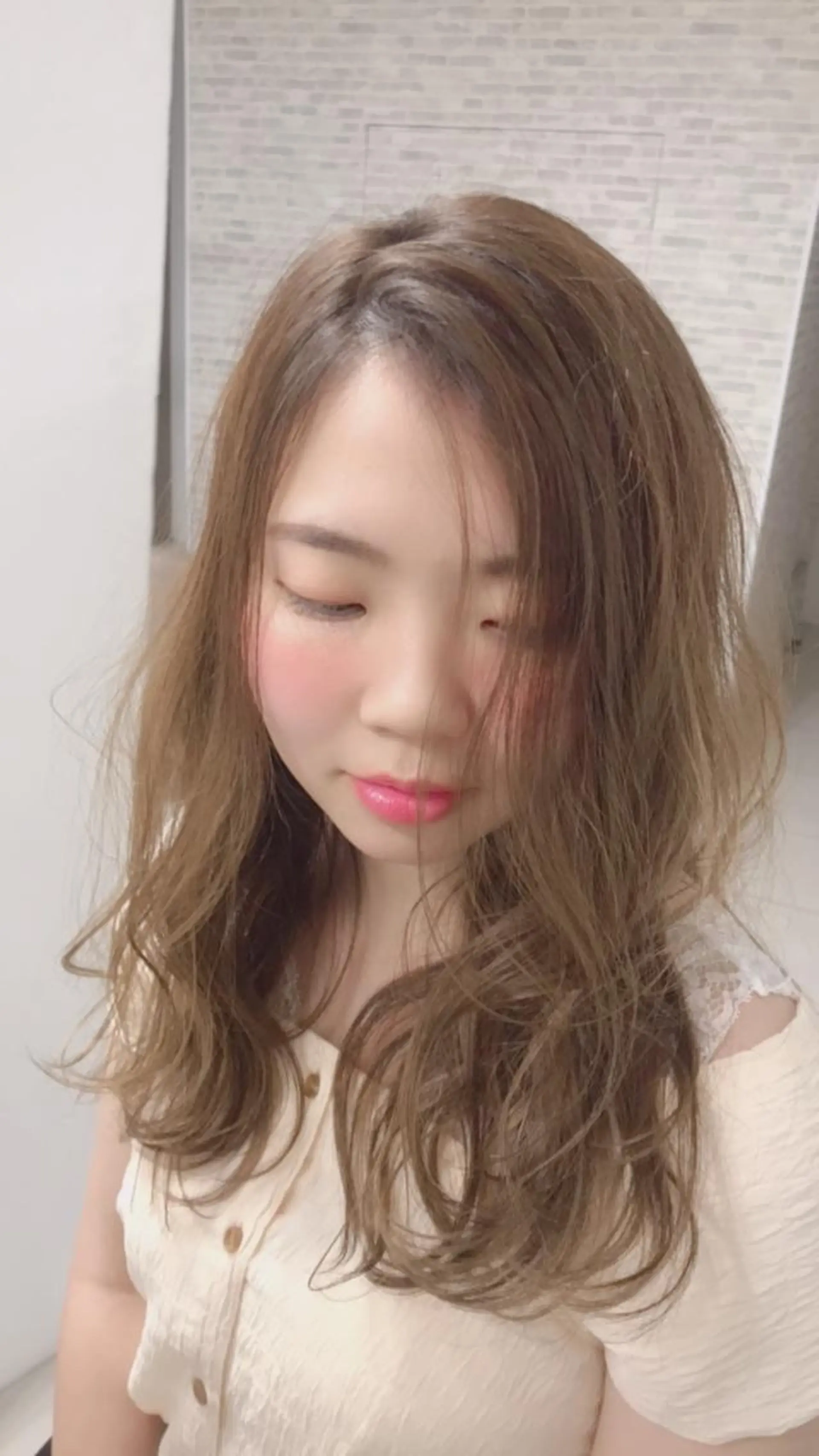 セミロング 艶髪✨髪質改善カラー 楠本浩子のヘアスタイル