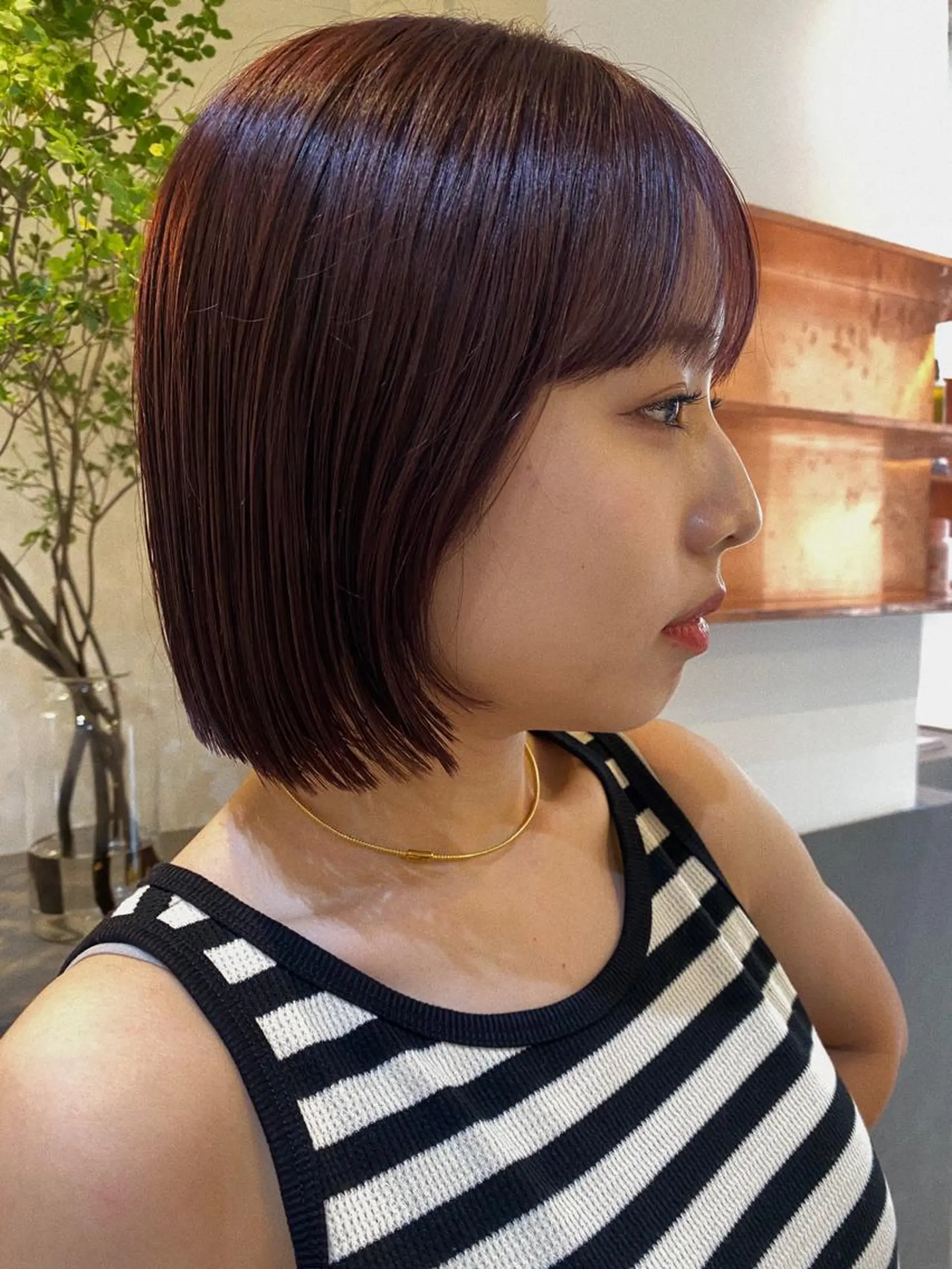 ミディアム カラー 砂原 ひよりのヘアスタイル