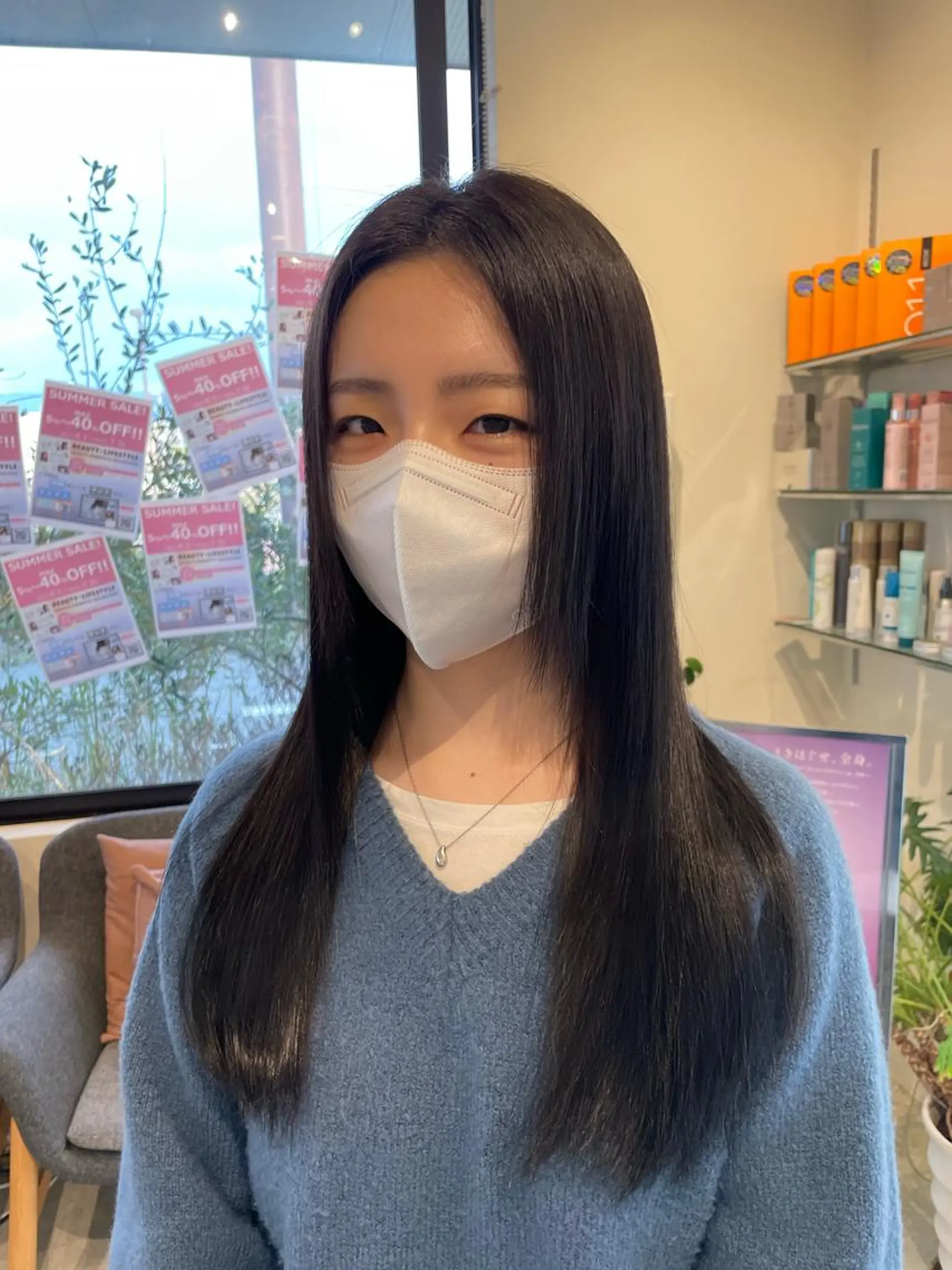 ロング カラー 韓国風ヘア 野田 カレンのヘアスタイル