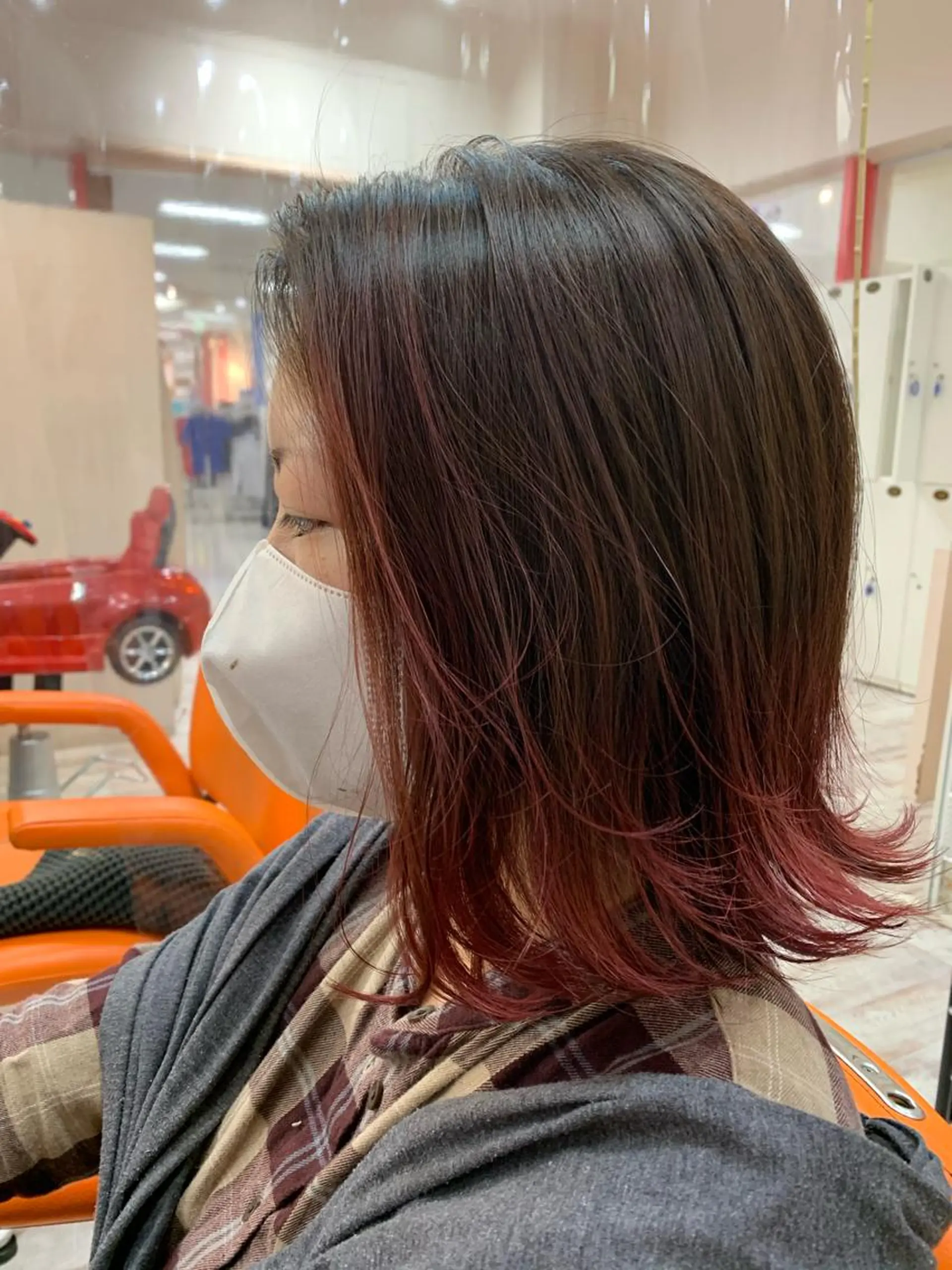 ミディアム ボブ 小顔カット 外ハネヘア PADOU平松 典幸のヘアスタイル